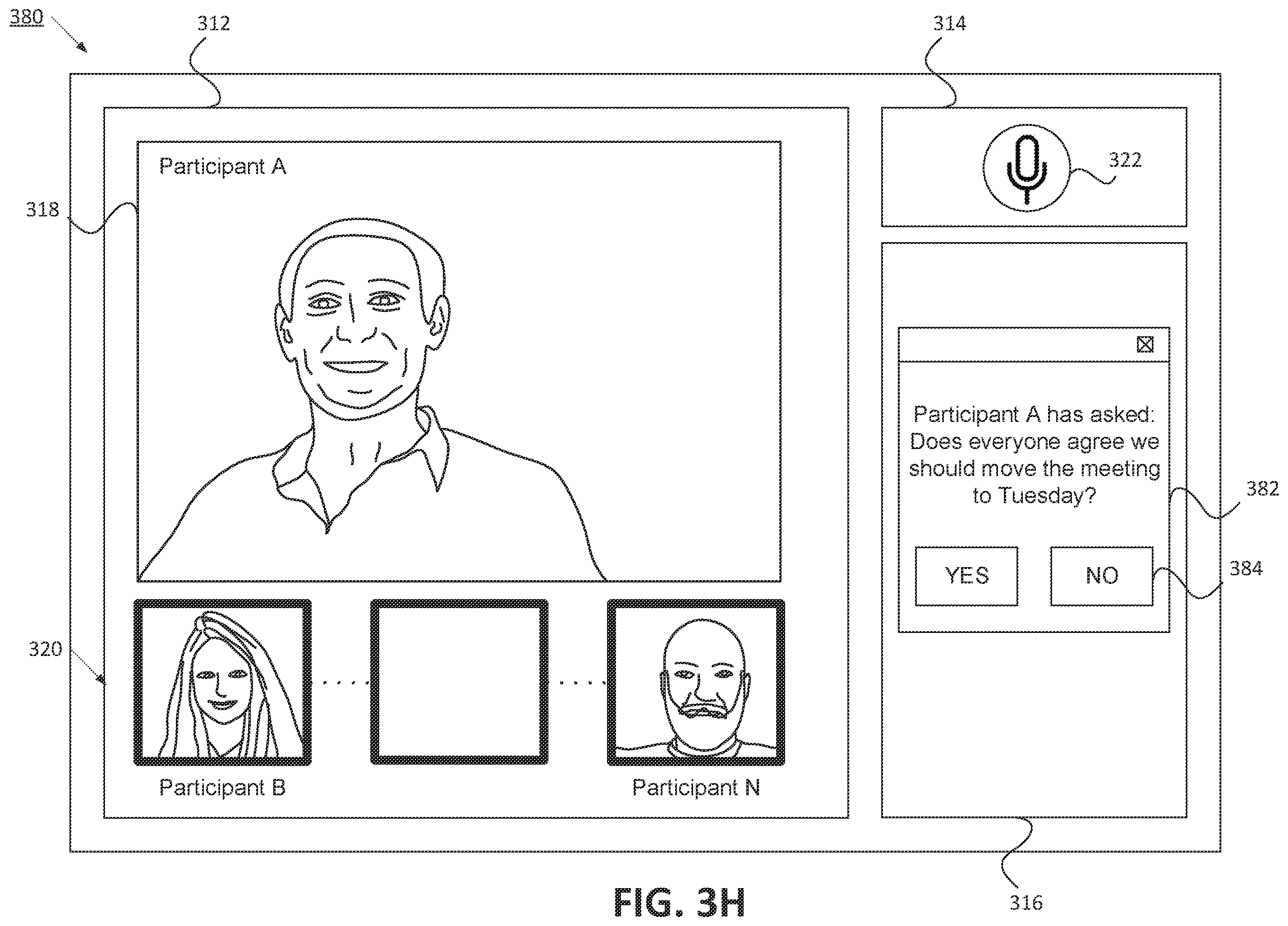 Patent US11805159 Figure 10 – Methods and systems for verbal polling during a conference call discussion
