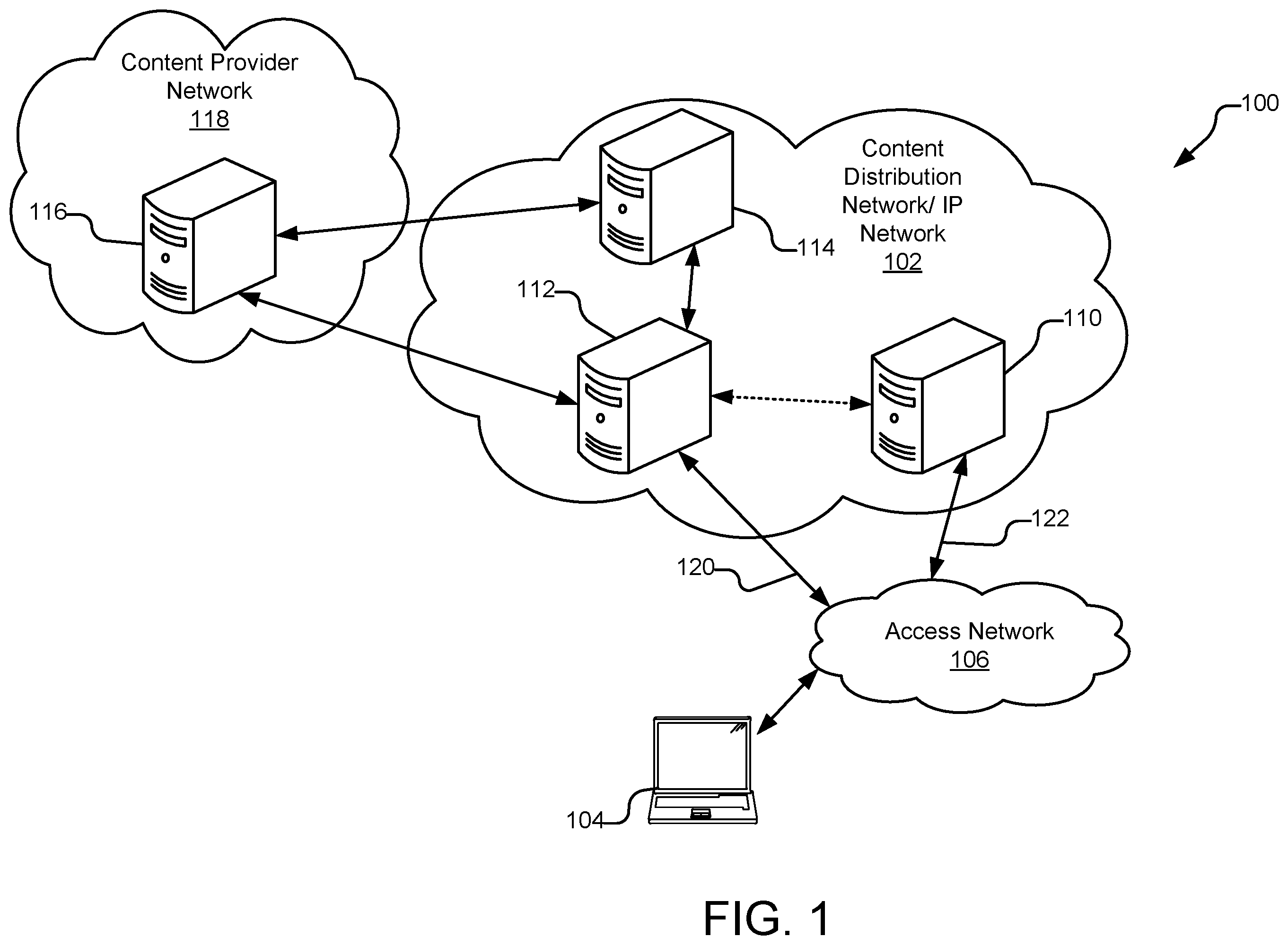 Patent US11805184 — Content delivery systems and methods — Figure 1