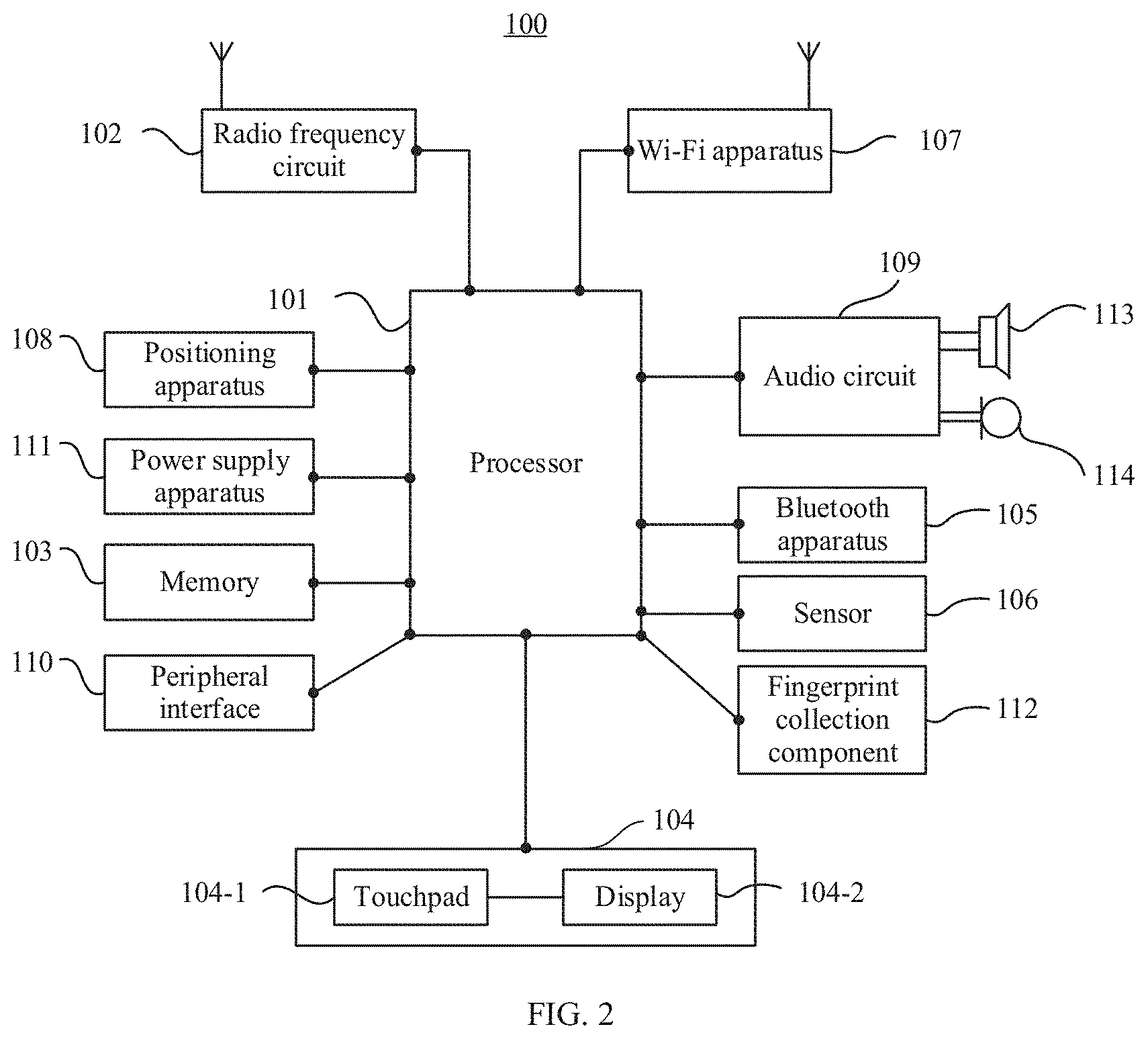 Patent US11805197 Figure 2 – Display method and terminal