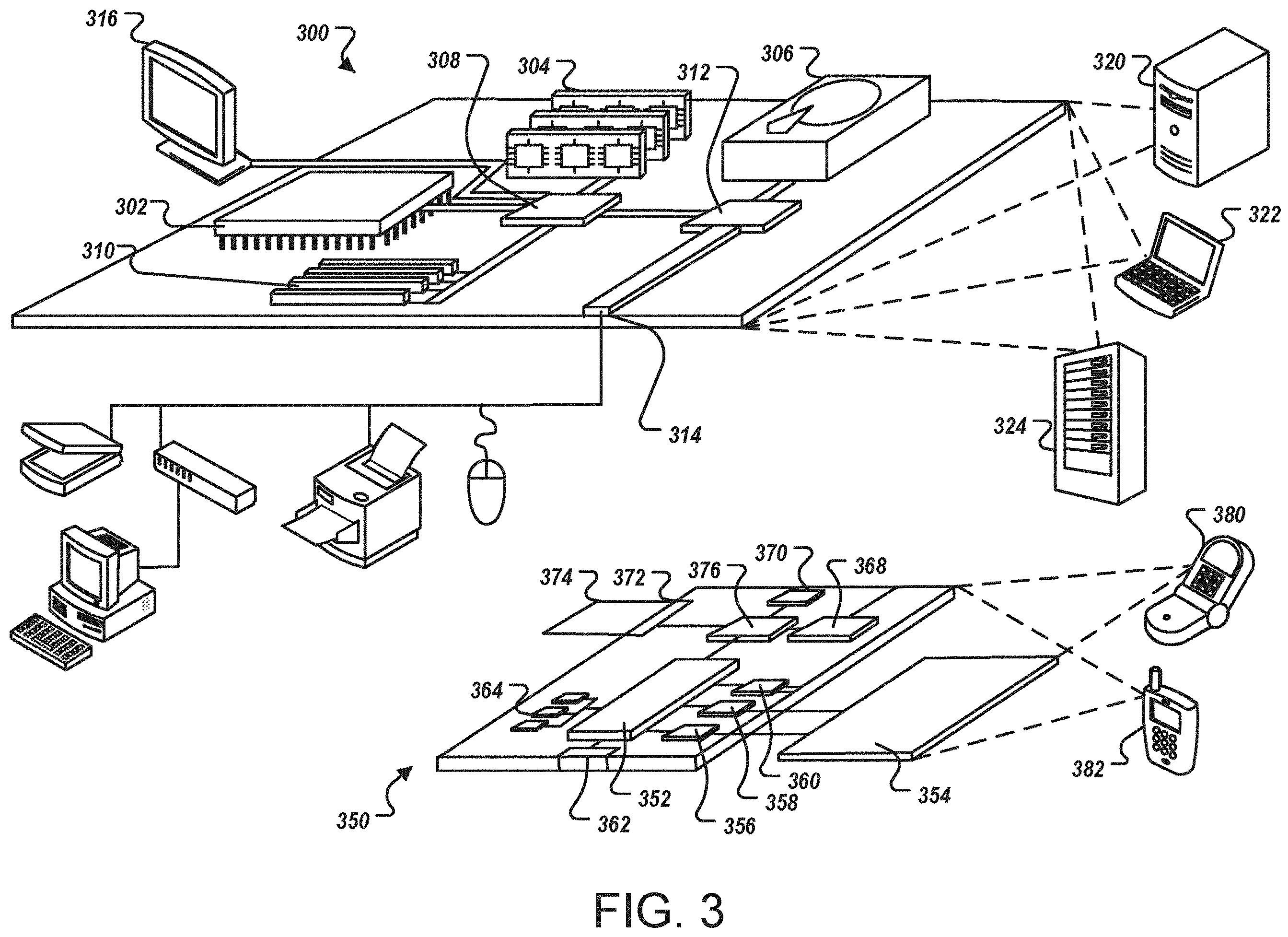 Patent US11805208 Figure 3 – Automatically performing actions by a mobile computing device