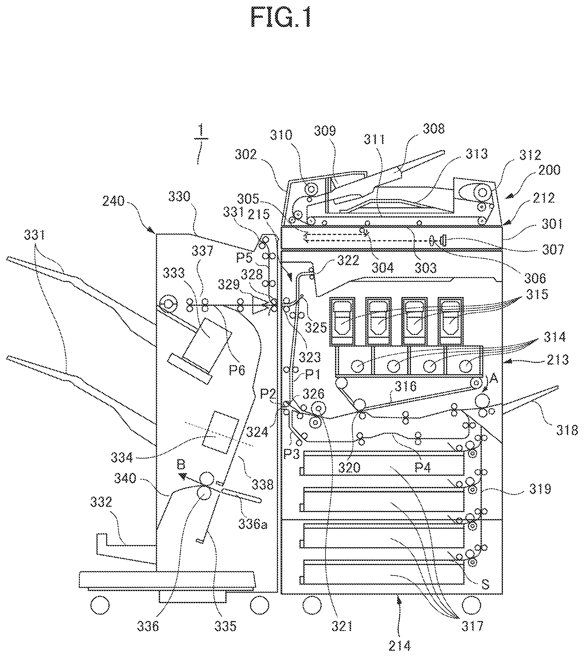Patent US11805211 Figure 1 – Image forming system