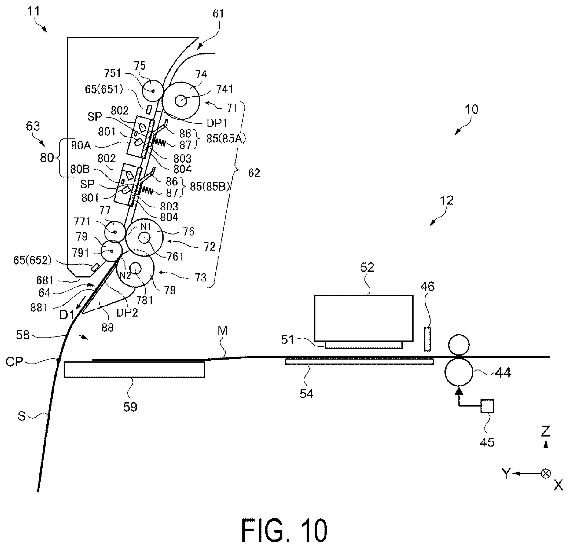 Patent US11805212 Figure 10 – Multifunction apparatus and control method for multifunction apparatus