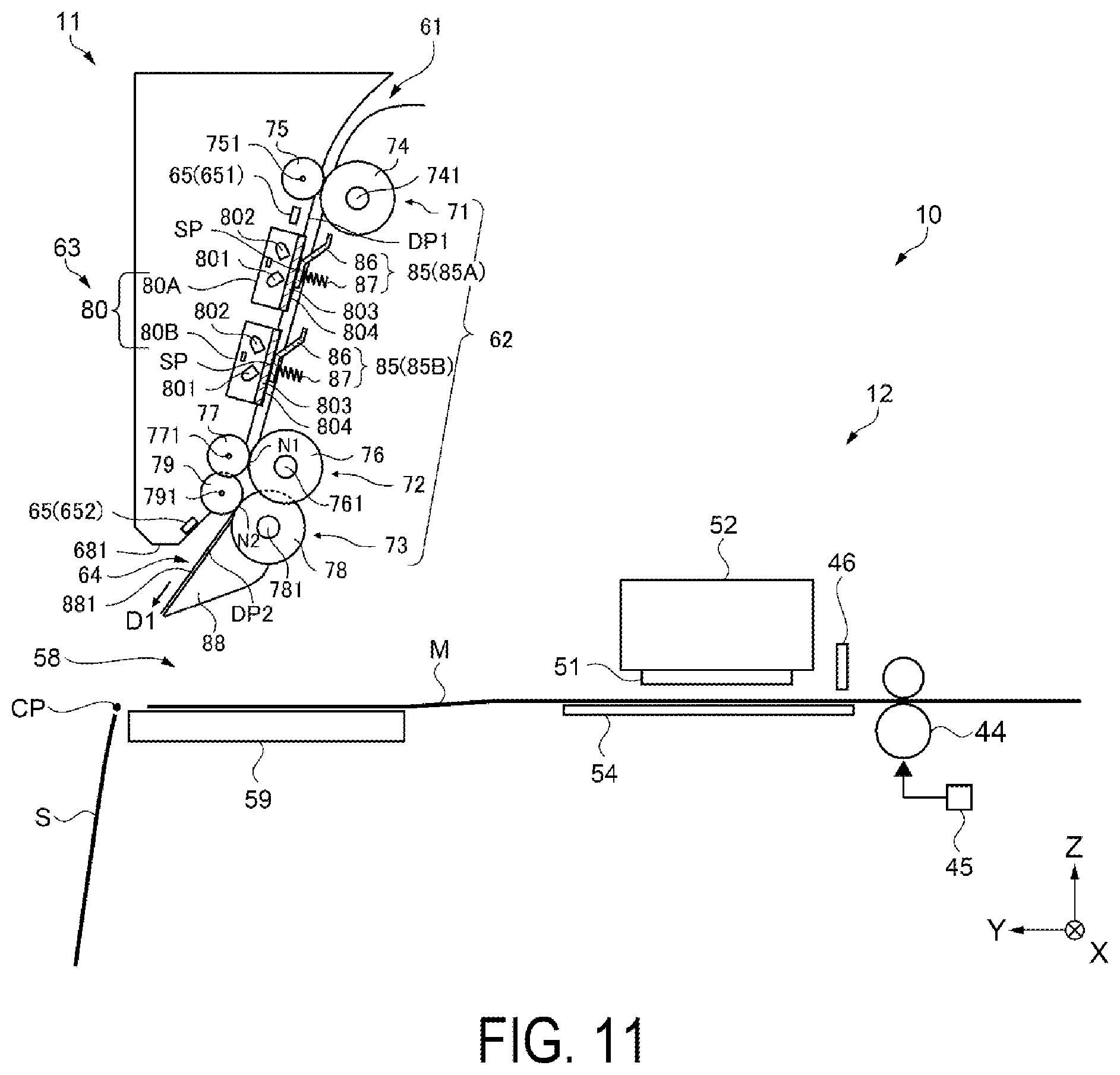 Patent US11805212 Figure 11 – Multifunction apparatus and control method for multifunction apparatus