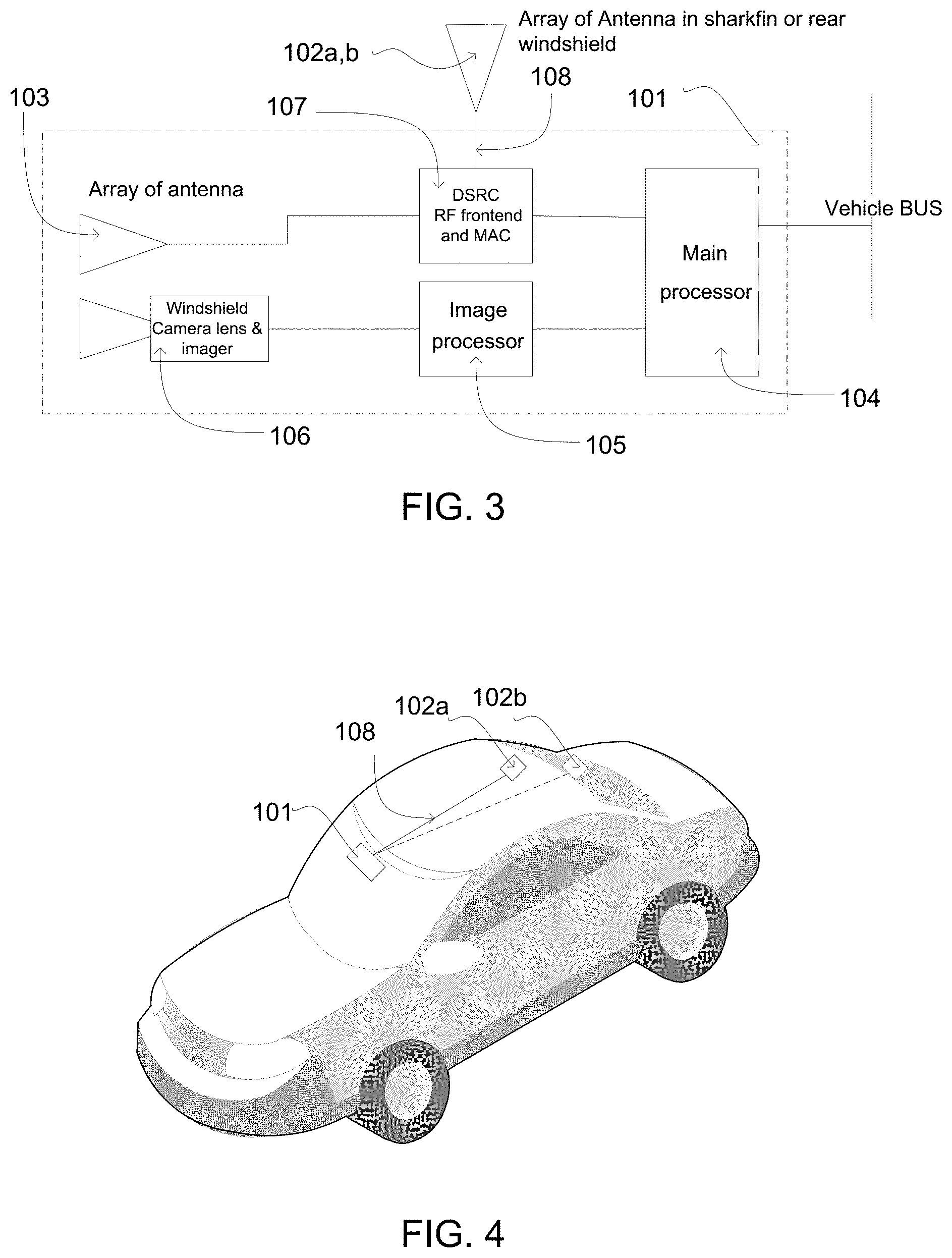Patent US11805228 Figure 3 – Vehicular control system with forward viewing camera and forward sensing sensor