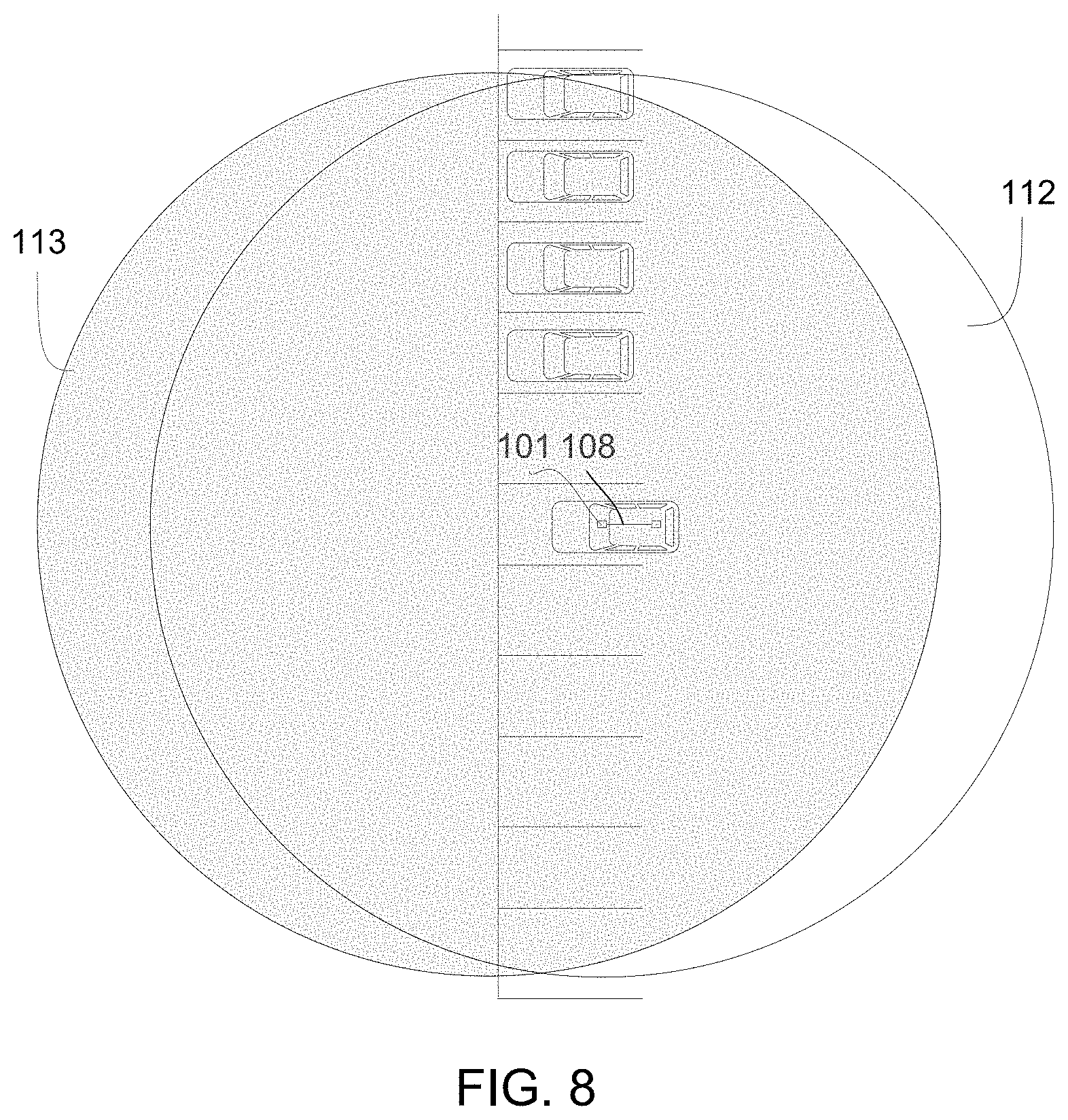 Patent US11805228 Figure 6 – Vehicular control system with forward viewing camera and forward sensing sensor