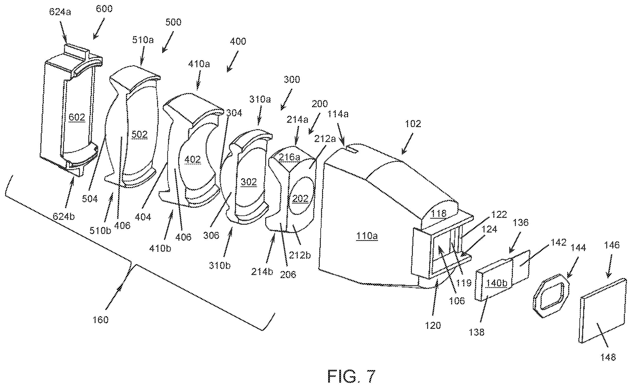 Patent US11805232 Figure 6 – Optical systems with compact image projector