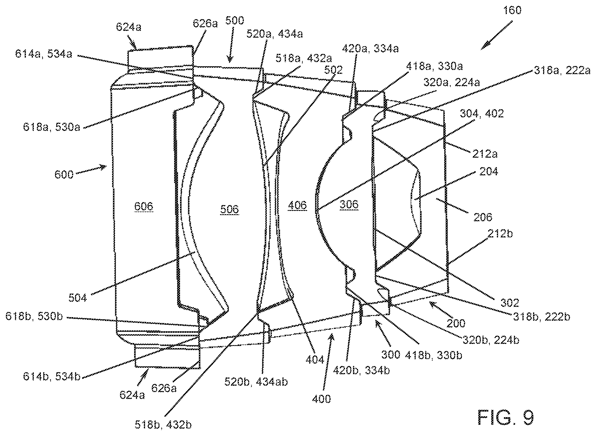 Patent US11805232 Figure 8 – Optical systems with compact image projector