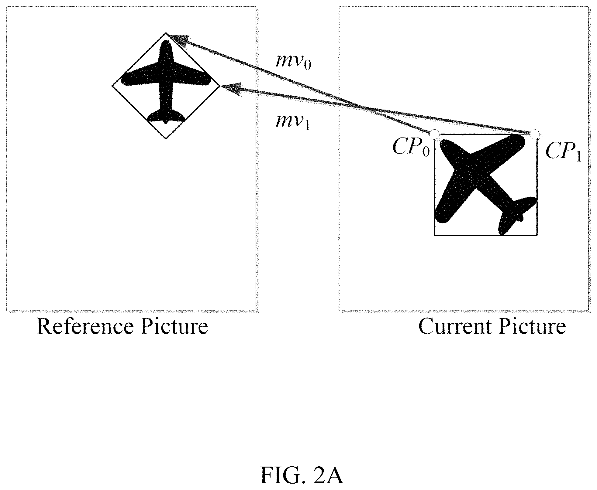 Patent US11805259 Figure 2 – Non-affine blocks predicted from affine motion
