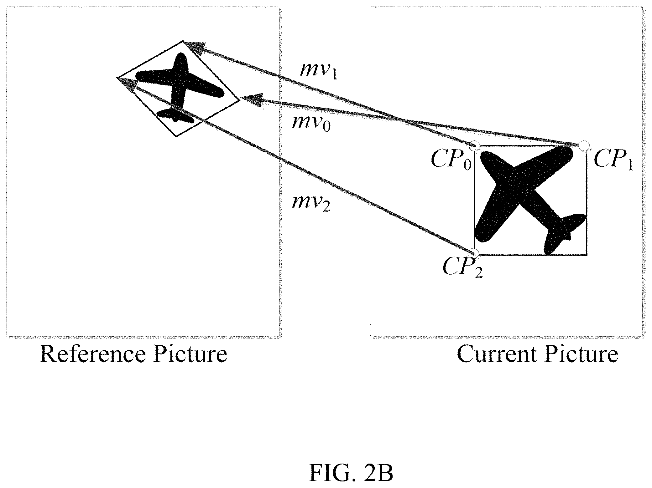 Patent US11805259 Figure 3 – Non-affine blocks predicted from affine motion