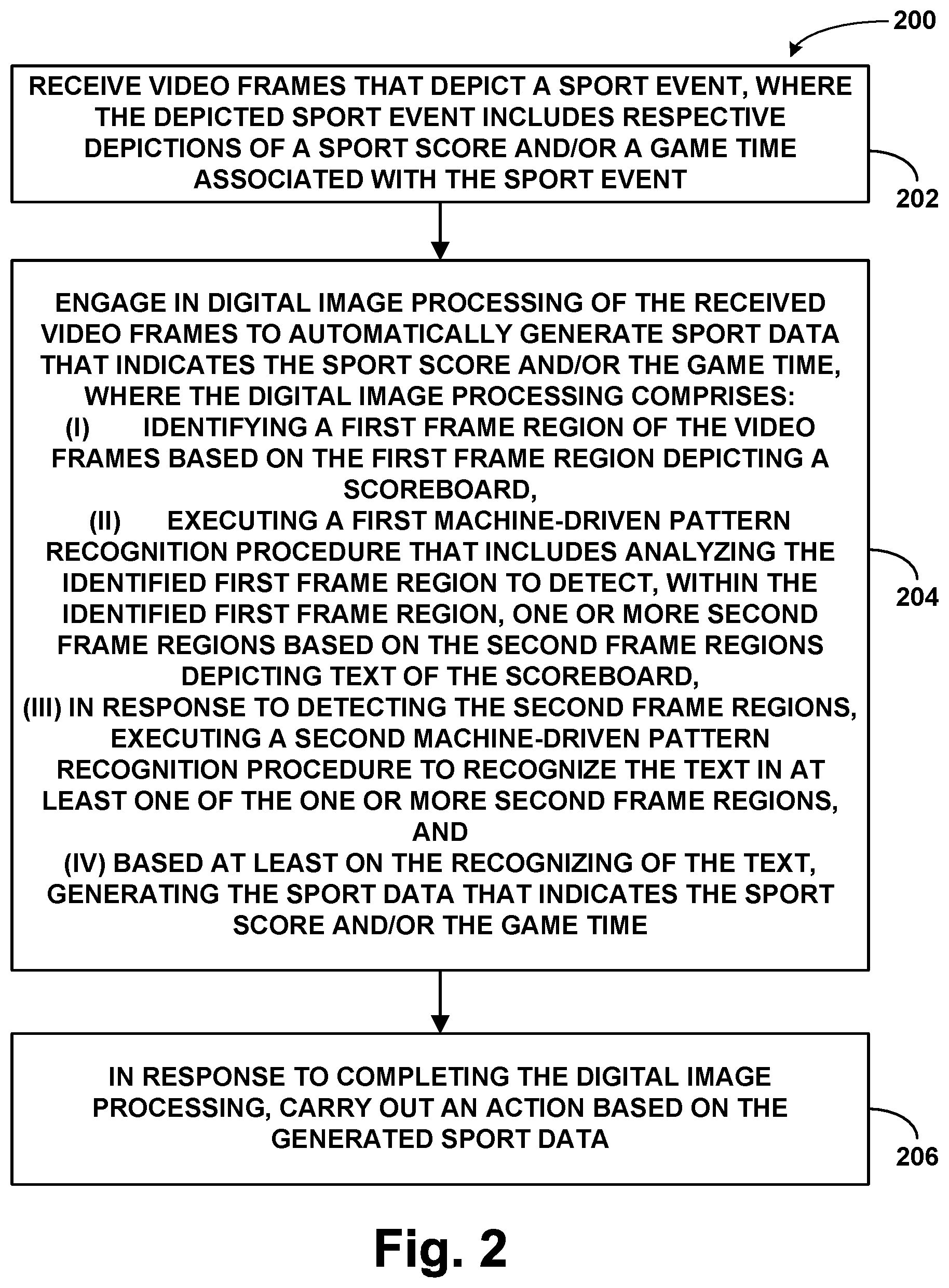 Patent US11805283 Figure 2 – Methods and systems for extracting sport-related information from digital video frames