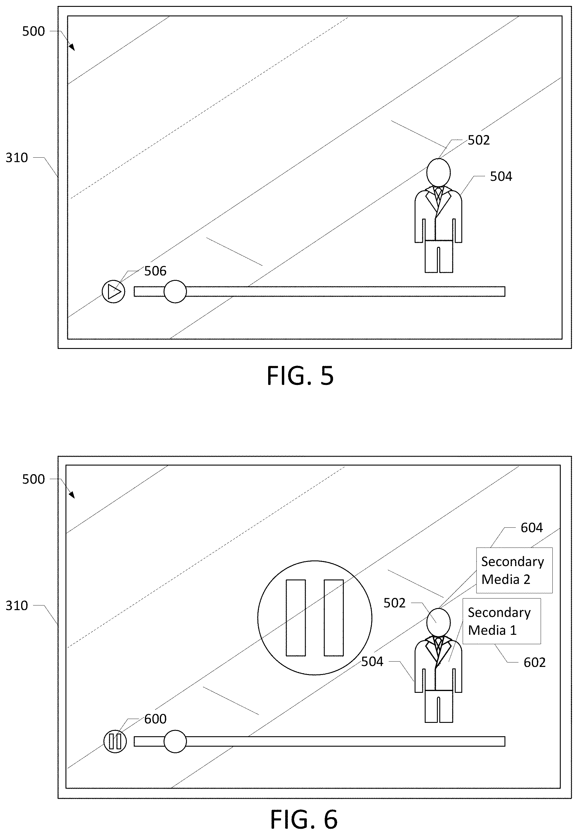 Patent US11805301 Figure 5 – Secondary media insertion systems, methods, and apparatuses
