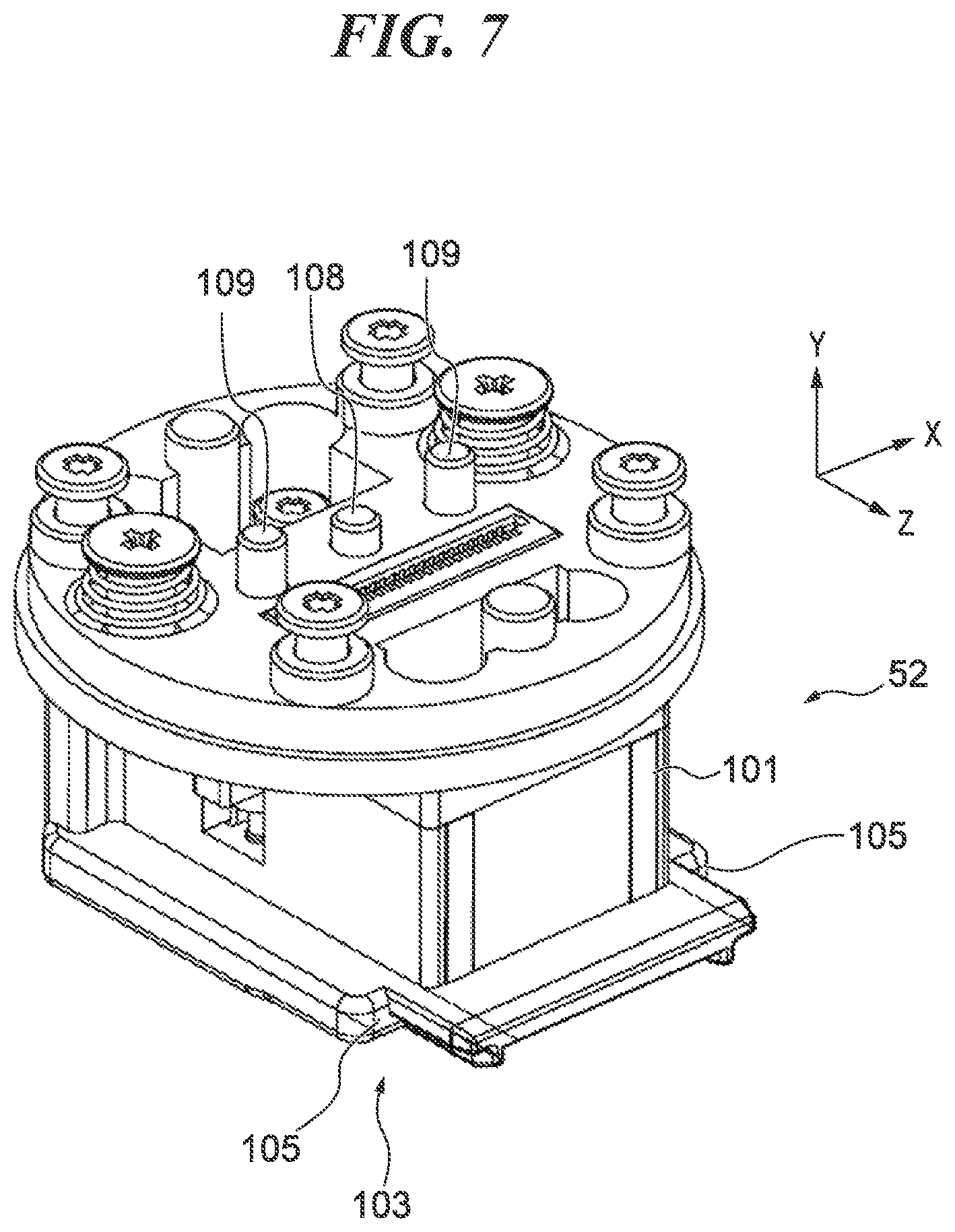 Patent US11805307 Figure 7 – Electronic apparatus capable of wirelessly communicating with external device mounted thereon, and external device