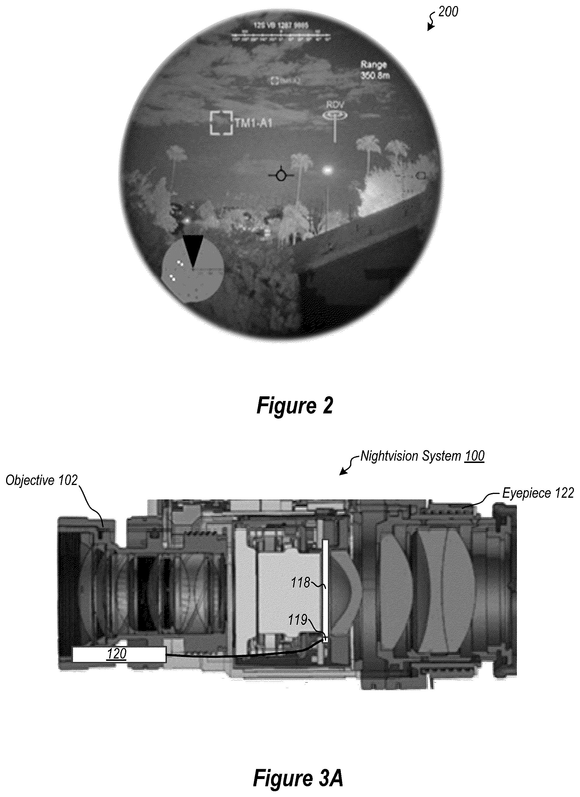 Patent US11805315 Figure 2 – Semi-transparent detector array for auto-focused nightvision systems