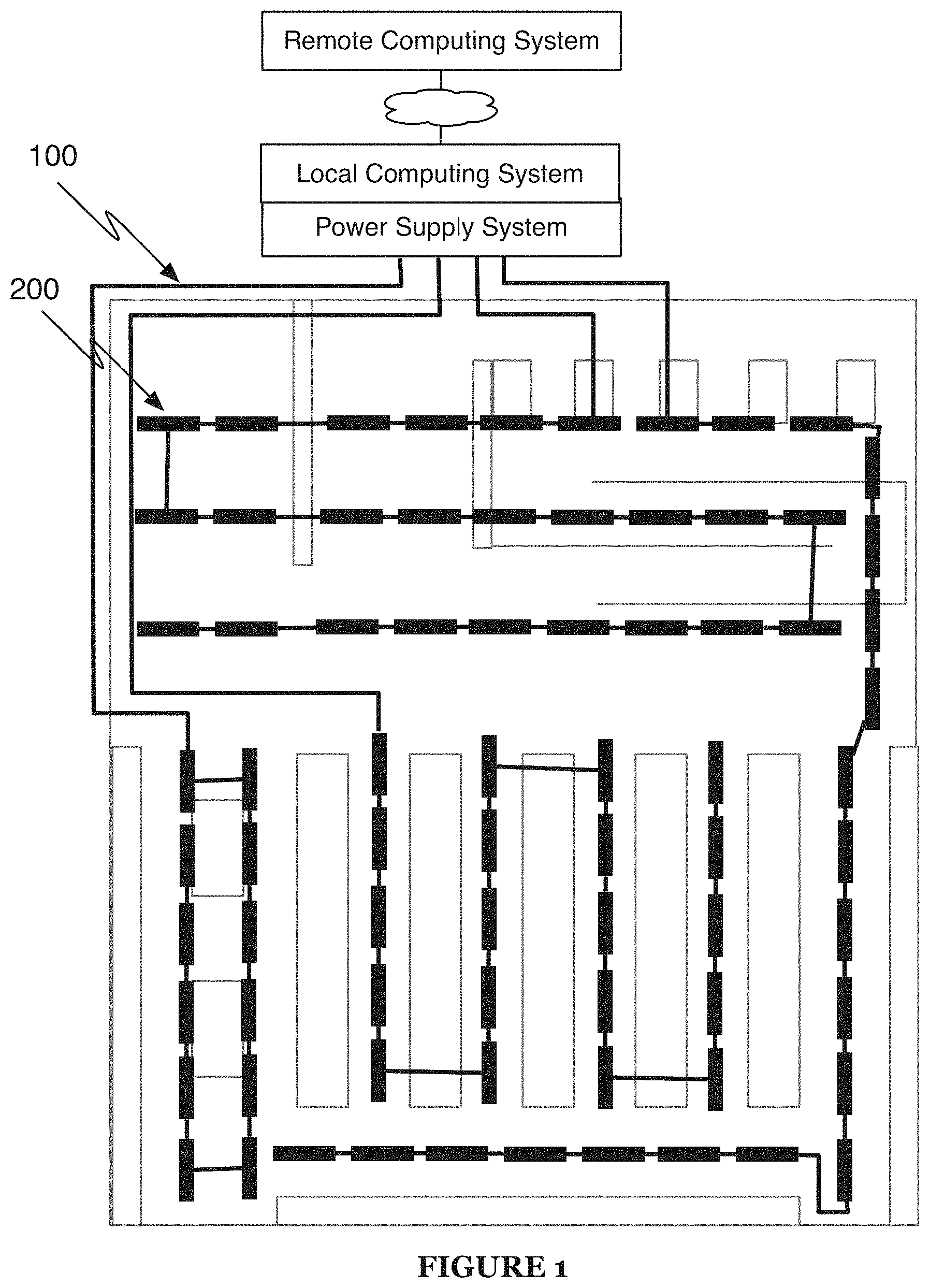 Patent US11805327 Figure 1 – Serially connected camera rail