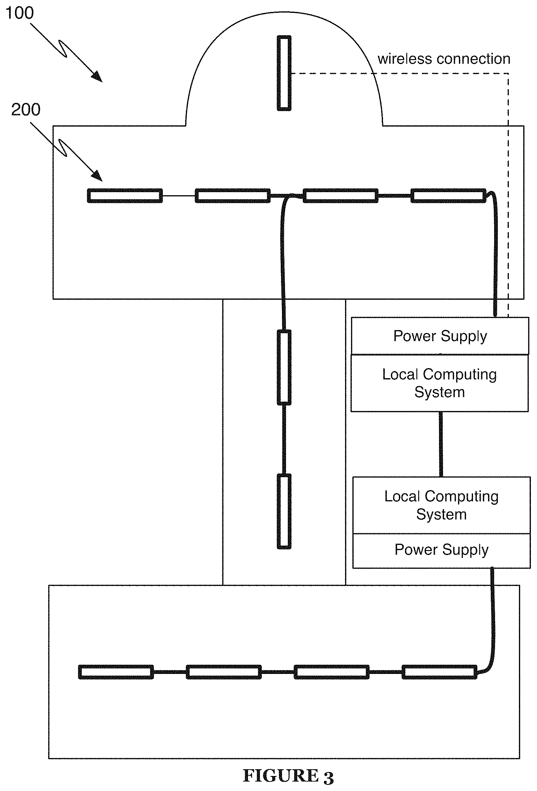 Patent US11805327 Figure 3 – Serially connected camera rail