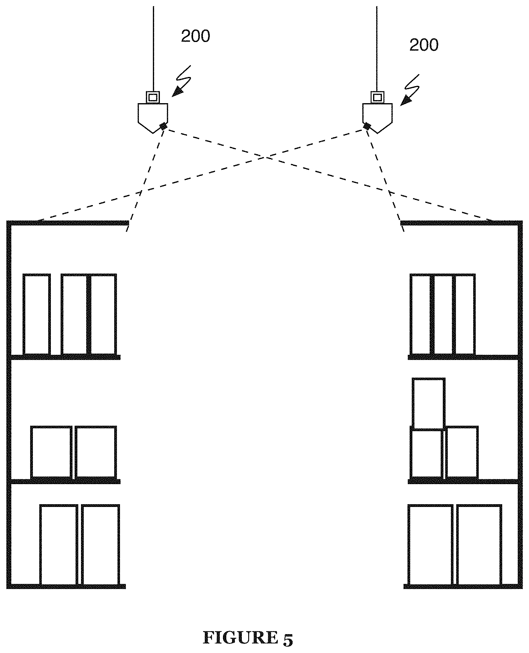 Patent US11805327 Figure 5 – Serially connected camera rail