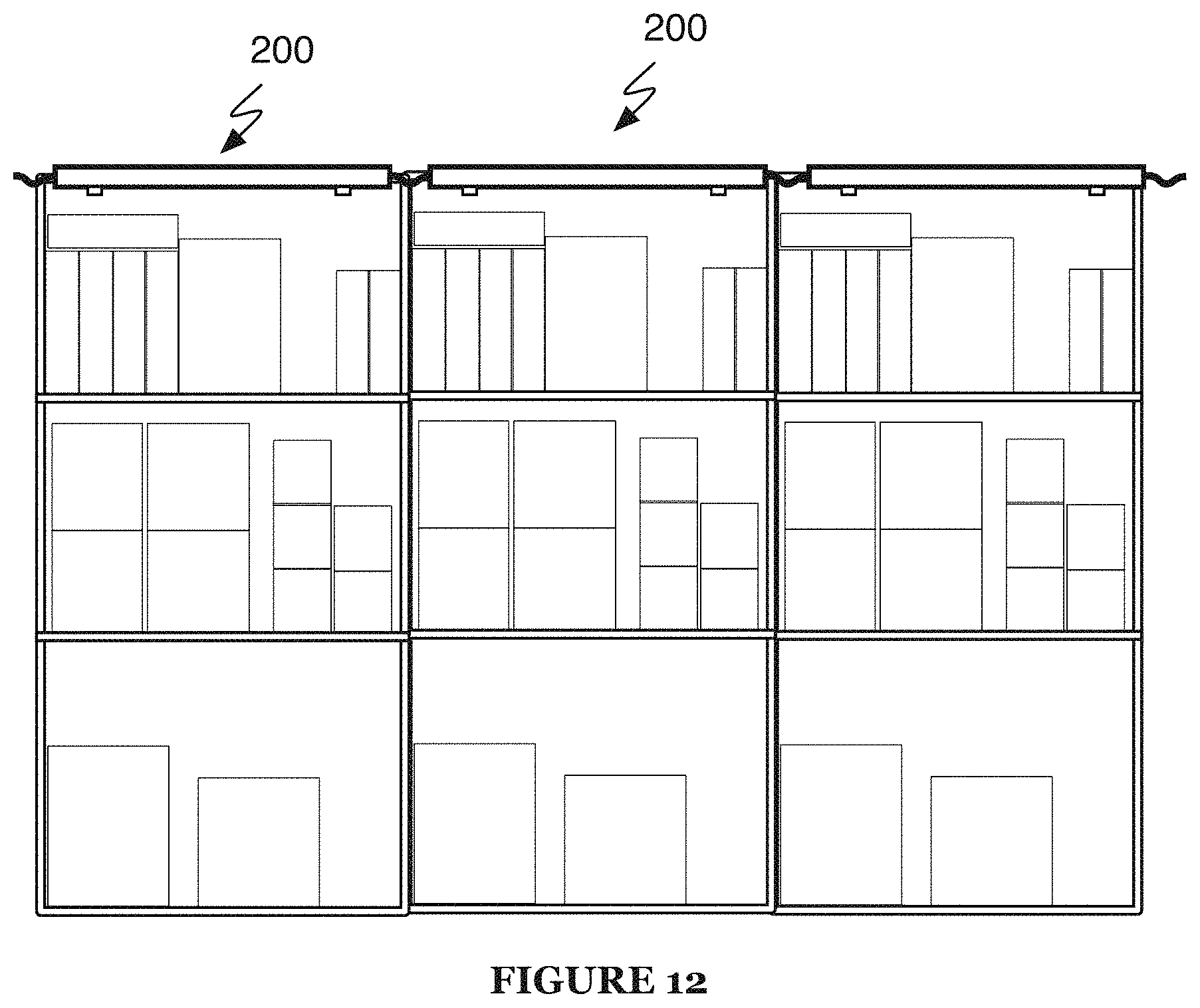 Patent US11805327 Figure 10 – Serially connected camera rail