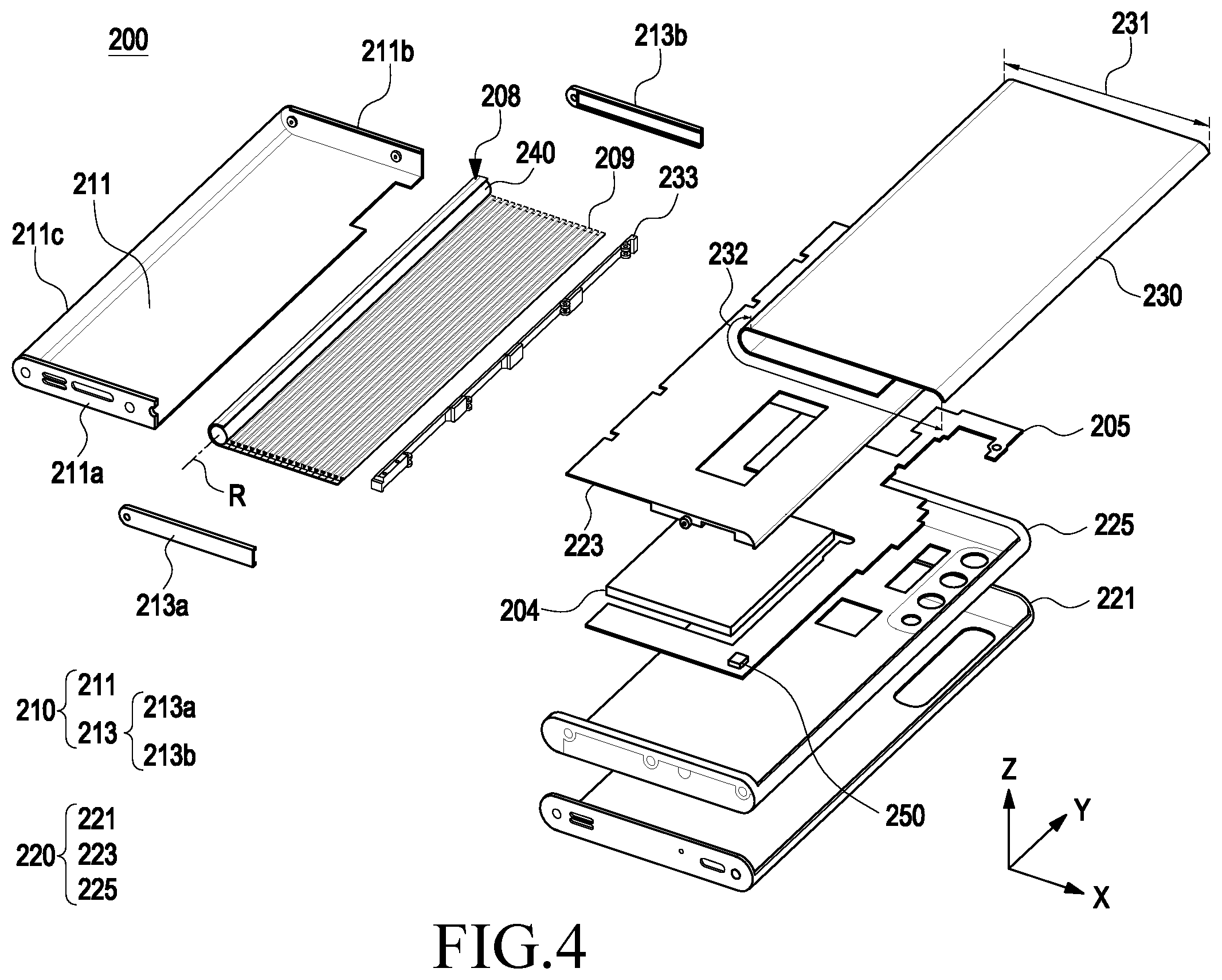 Patent US11805357 Figure 4 – Electronic device including speaker module