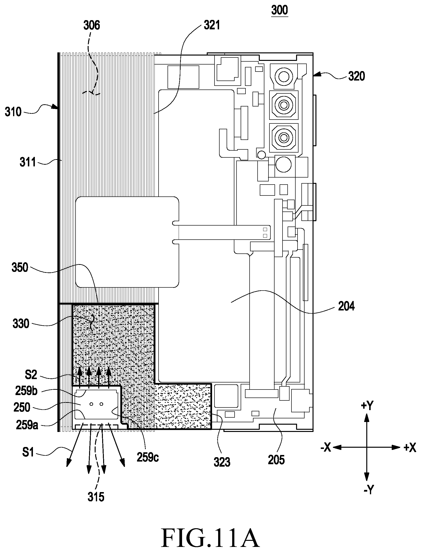 Patent US11805357 Figure 11 – Electronic device including speaker module
