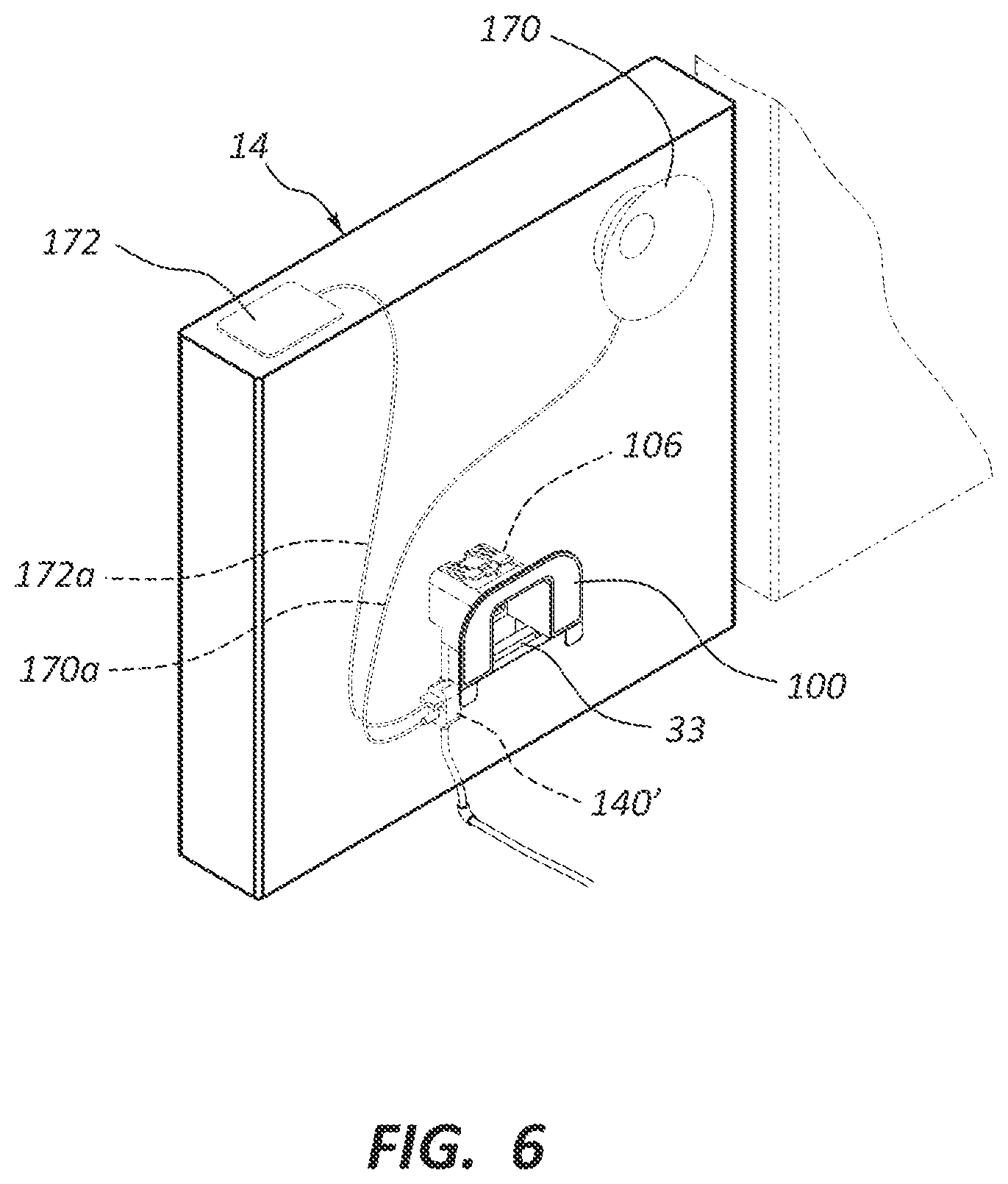 Patent US11805363 Figure 6 – Electronic furniture assembly with integrated internal speaker system including downward oriented speaker