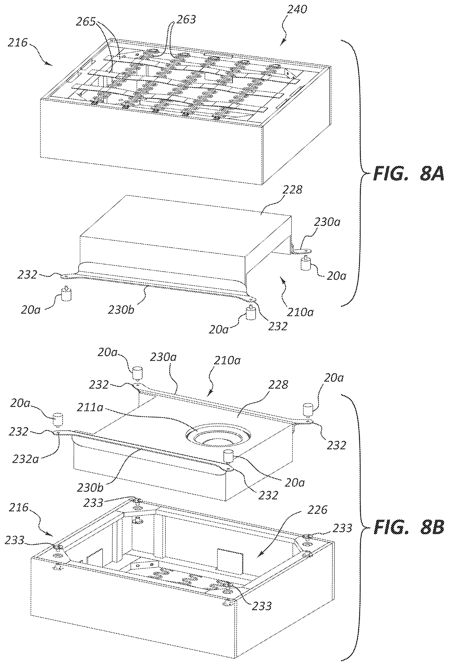 Patent US11805363 Figure 8 – Electronic furniture assembly with integrated internal speaker system including downward oriented speaker