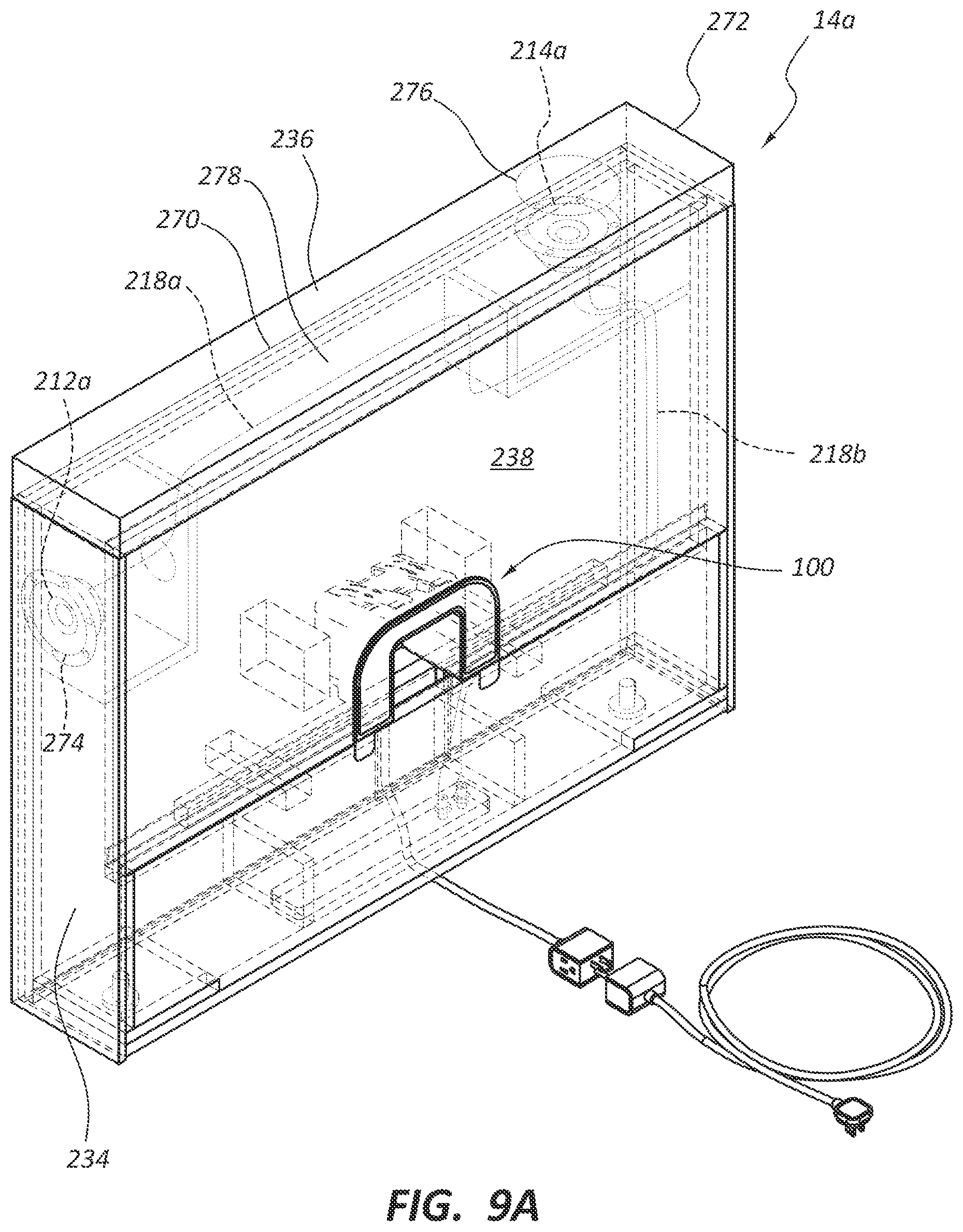 Patent US11805363 Figure 12 – Electronic furniture assembly with integrated internal speaker system including downward oriented speaker