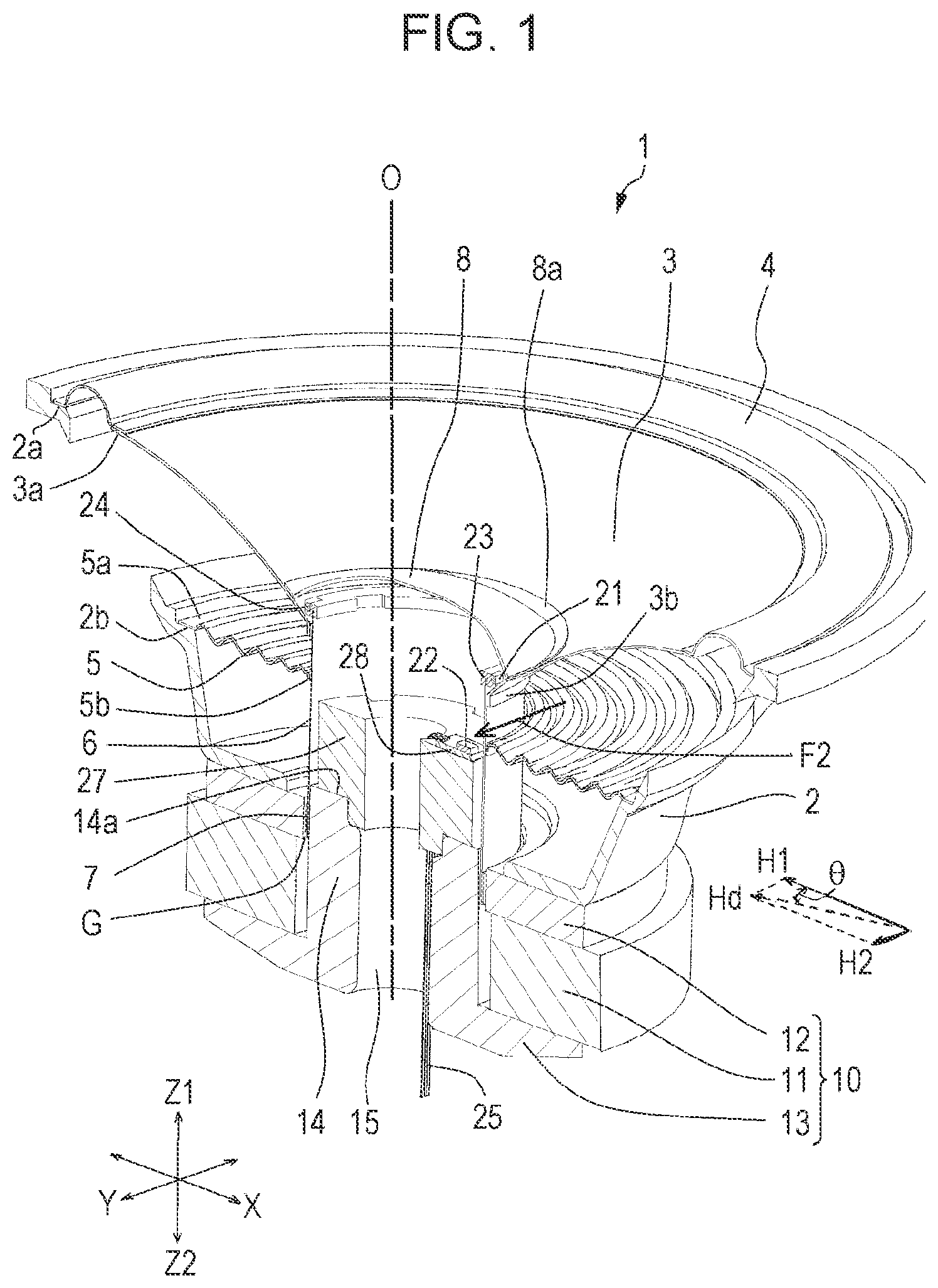 Patent US11805367 — Speaker — Figure 1