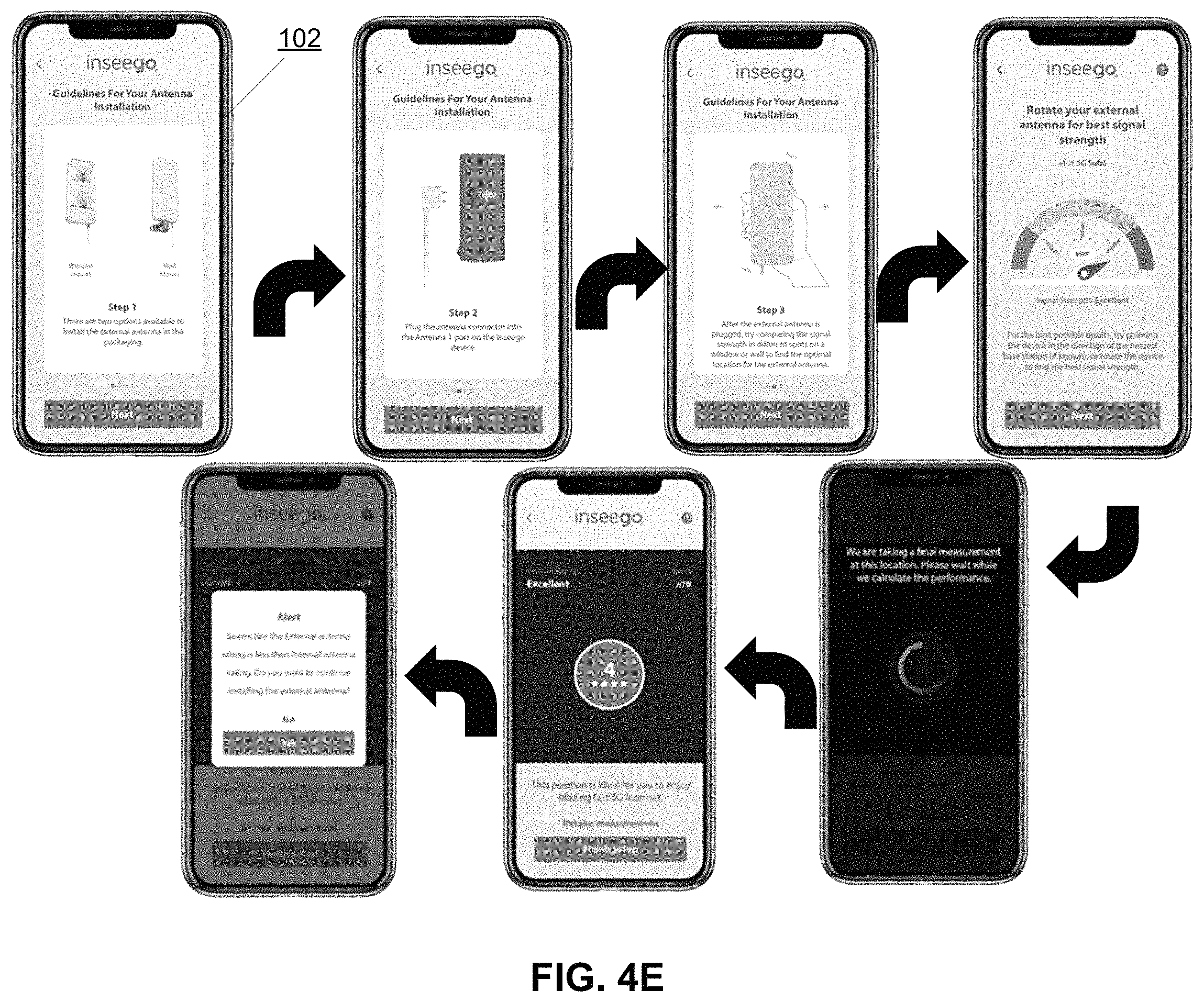 Patent US11805425 Figure 7 – FWA device self-installation application with dual SIM capability