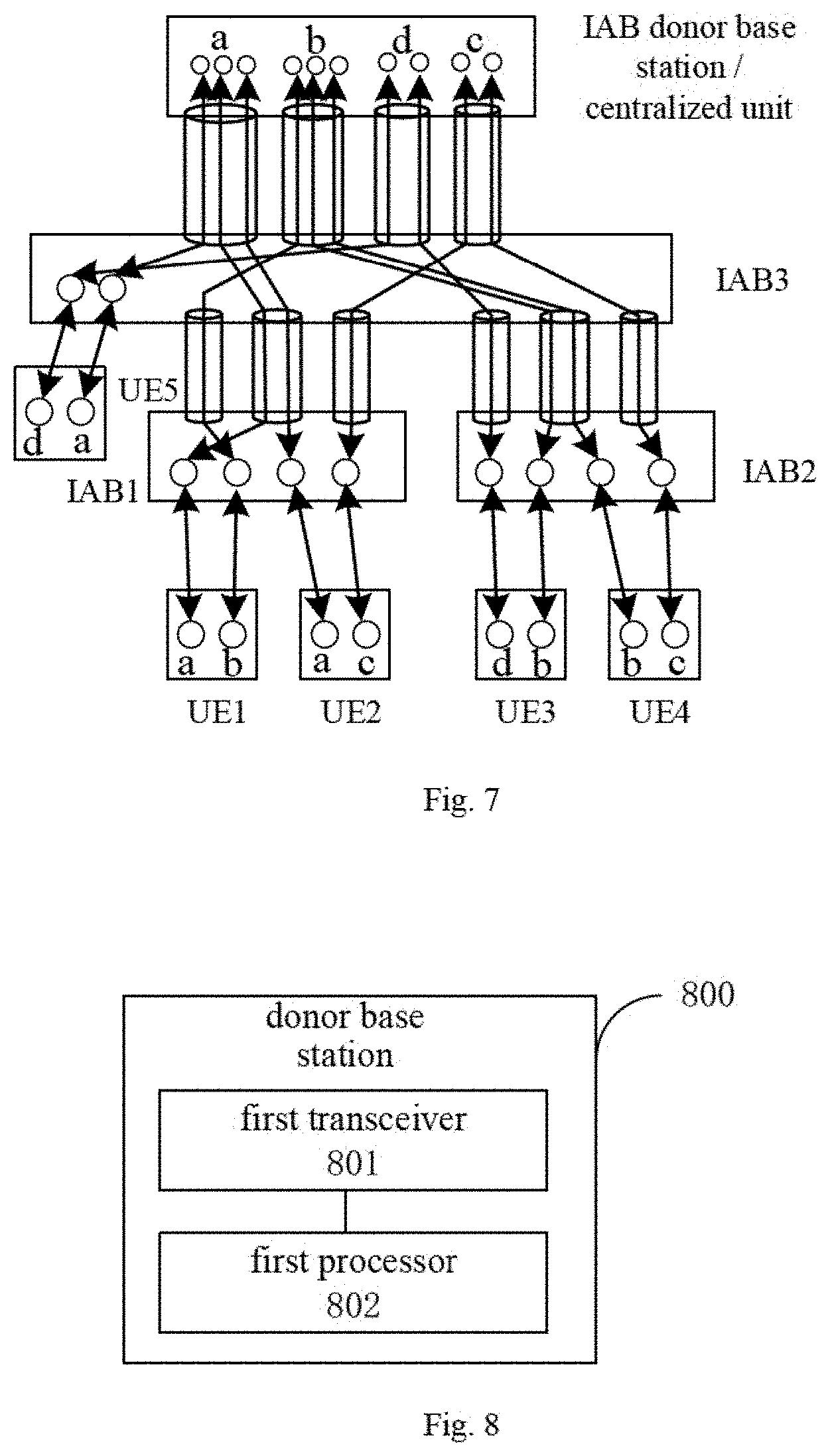 Patent US11805521 Figure 4 – Bearer mapping method for wireless backhaul node, wireless backhaul node and donor base station