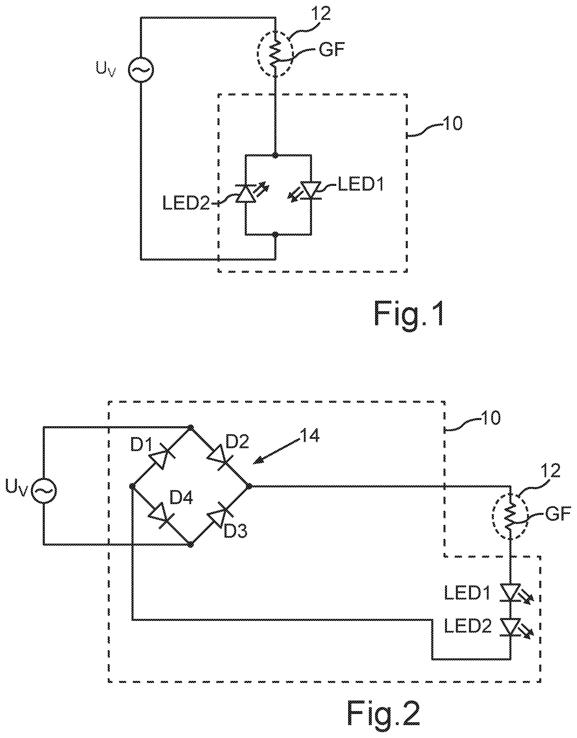 Patent US11805579 Figure 1 – Light fixture with at least one LED
