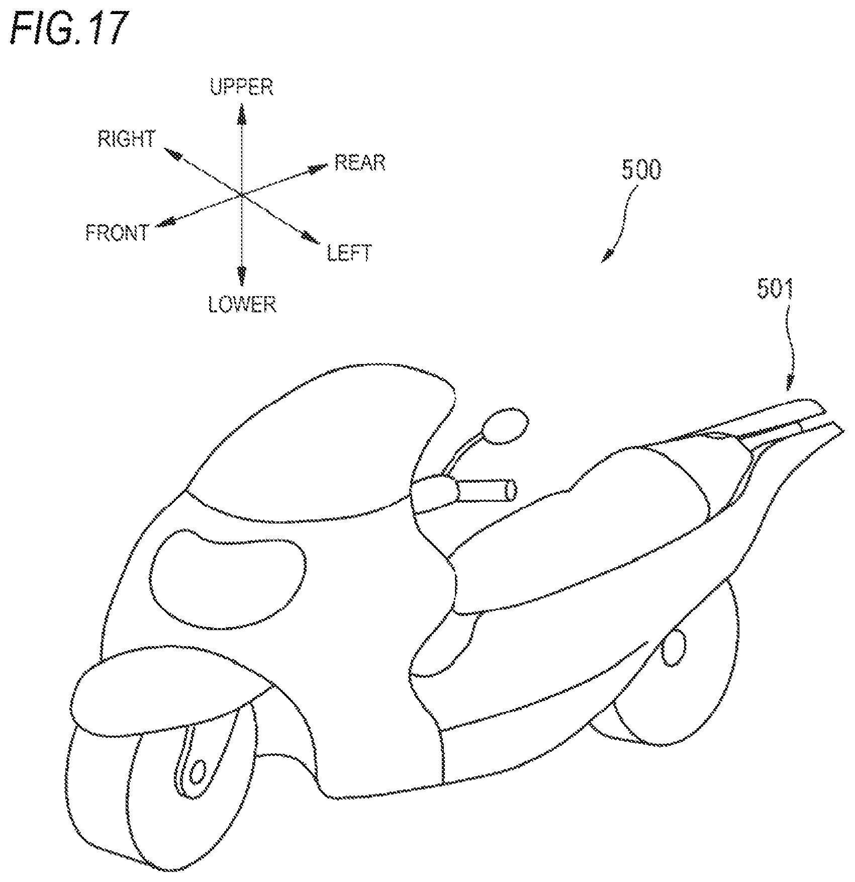 Patent US11805587 Figure 17 – Vehicle illumination system, vehicle system, lamp unit and vehicle lamp