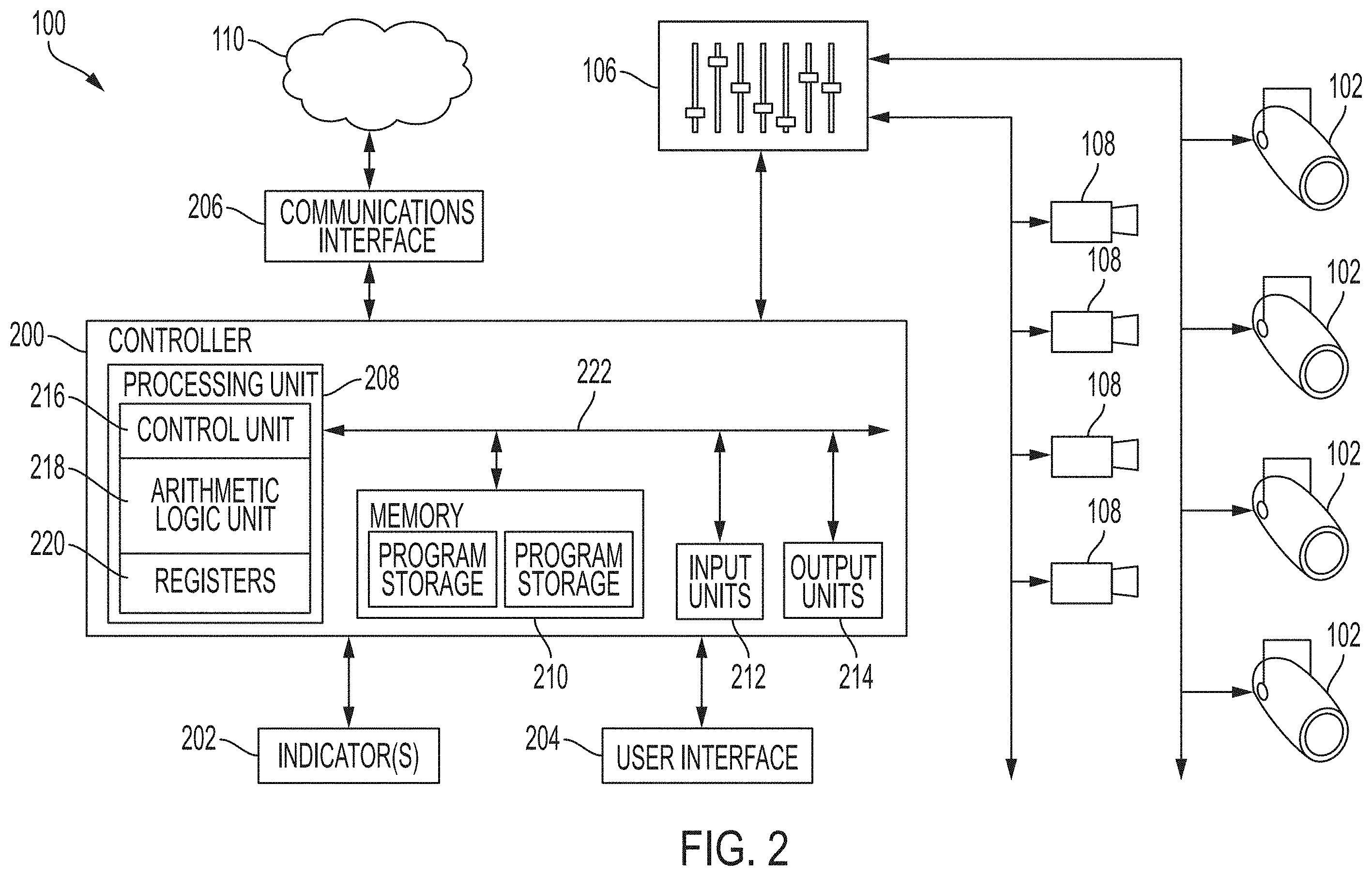 Patent US11805588 Figure 3 – Collision detection for venue lighting