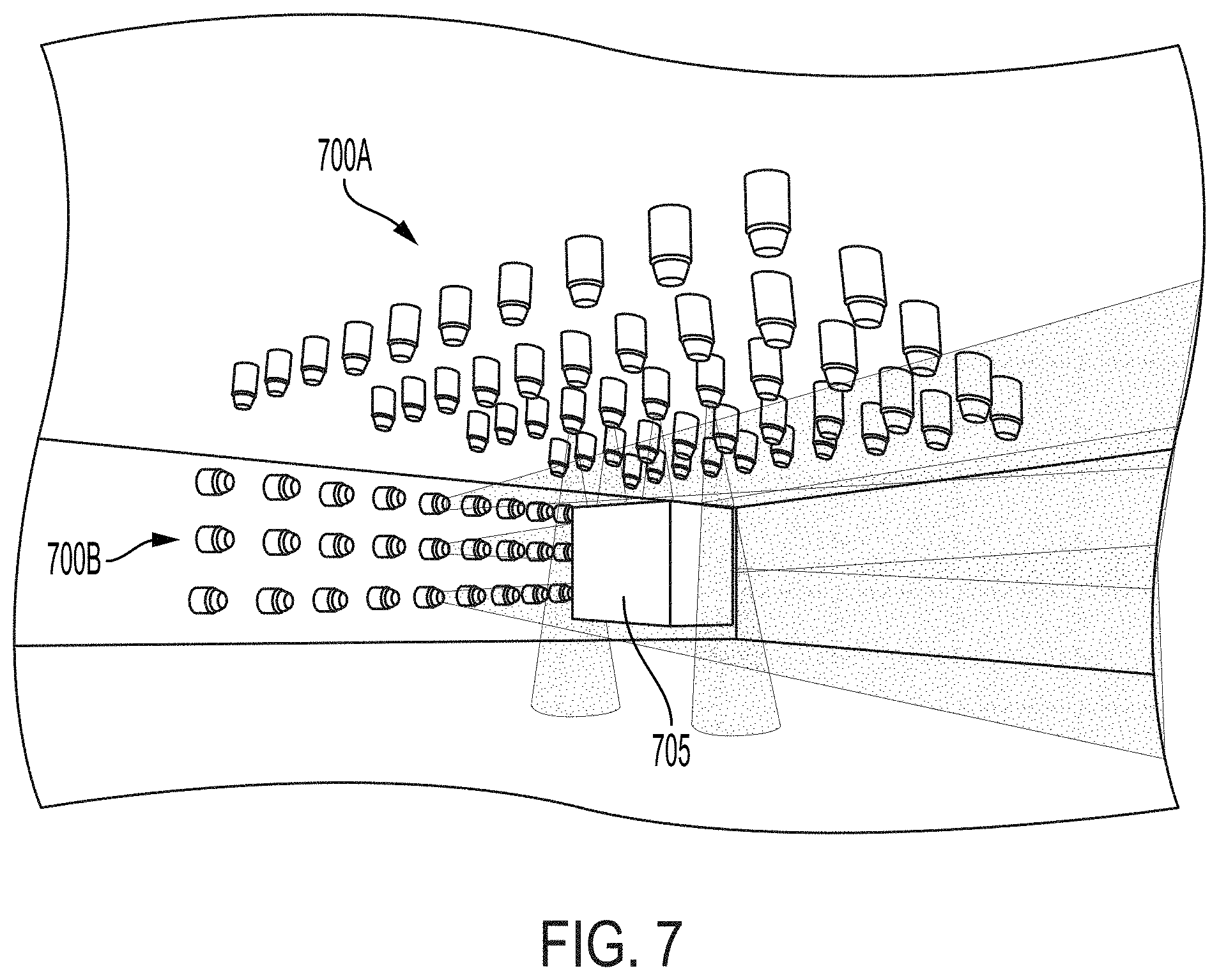 Patent US11805588 Figure 11 – Collision detection for venue lighting