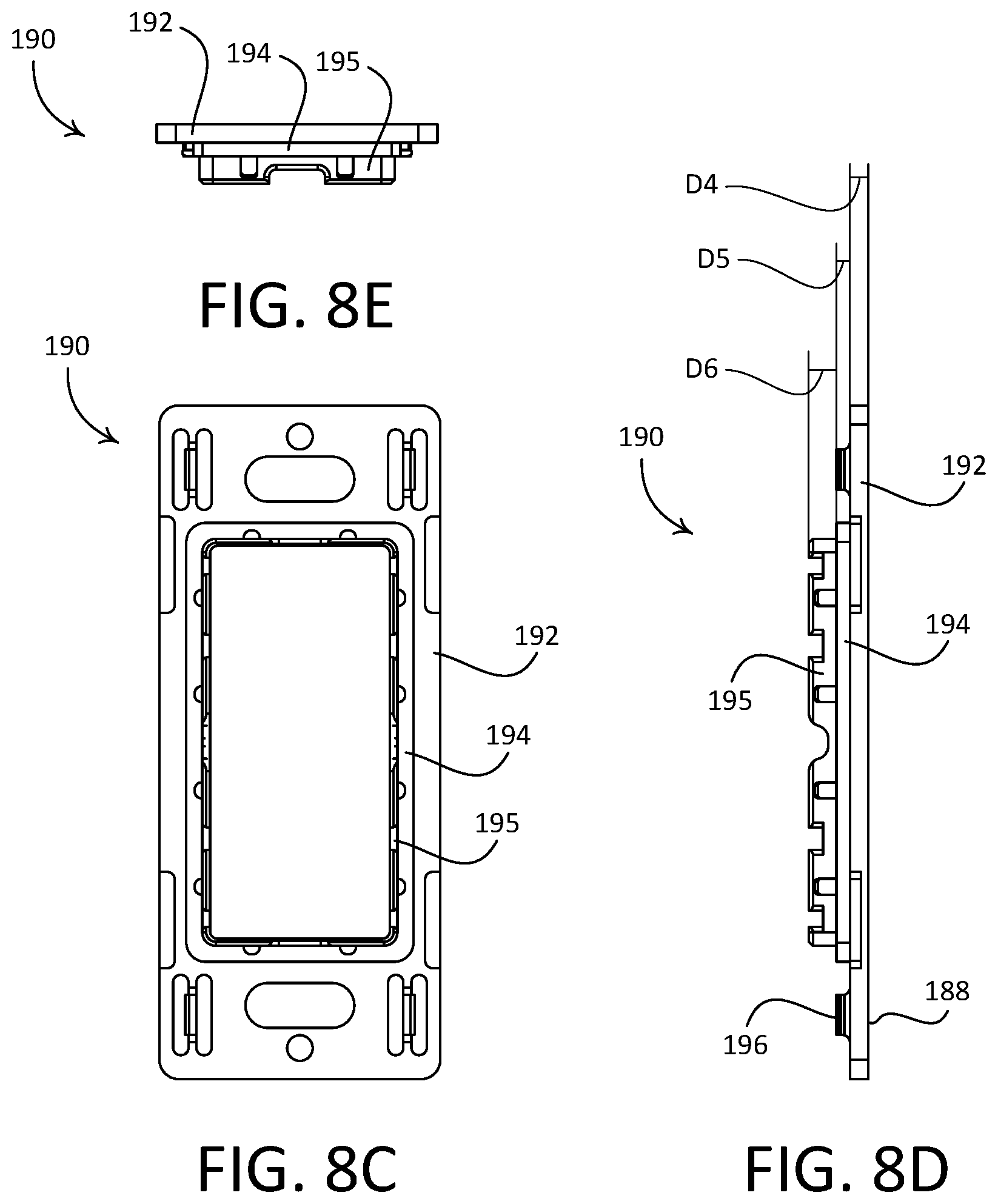 Patent US11805590 Figure 8 – Retrofit remote control device