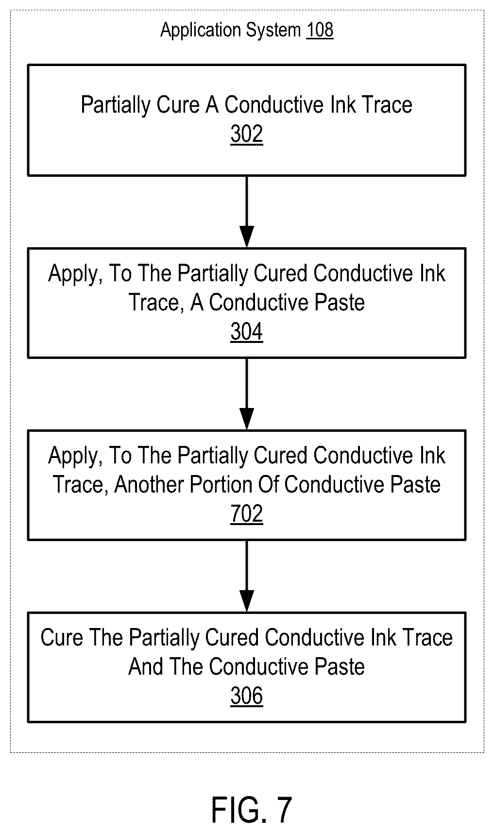 Patent US11805603 Figure 7 – Applying a solderable surface to conductive ink