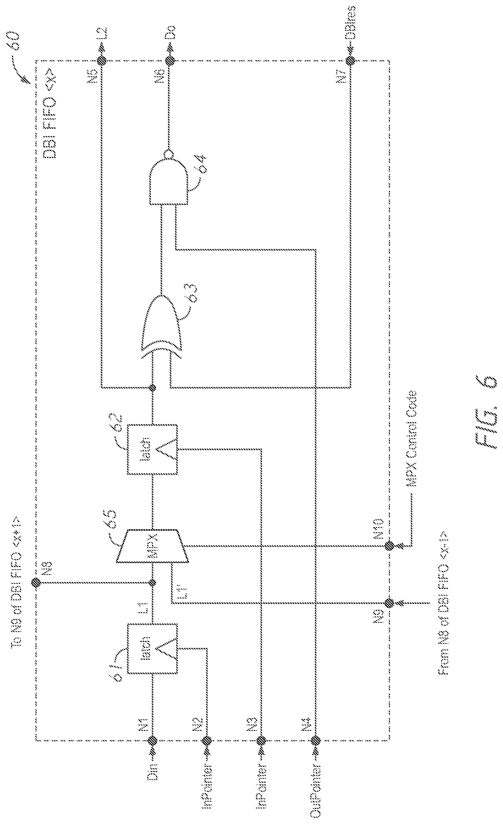 Patent US11805638 Figure 8 – Semiconductor device with first-in-first-out circuit
