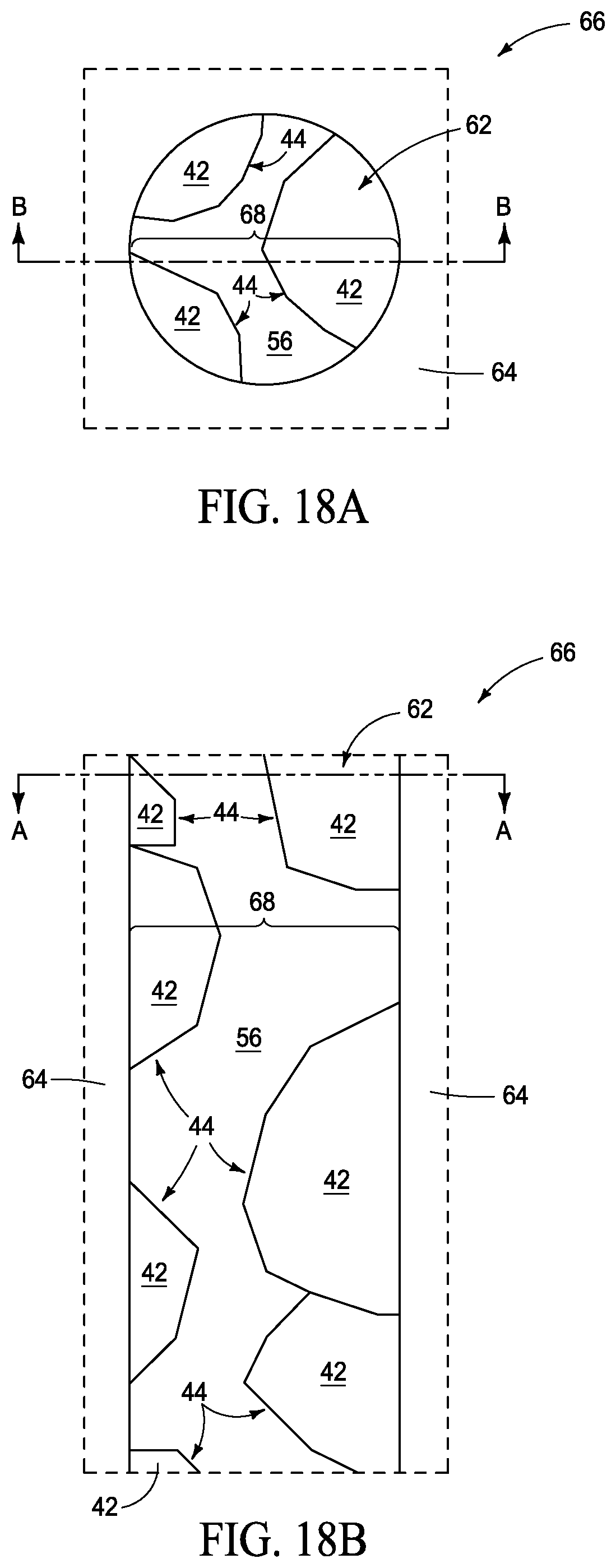 Patent US11805645 Figure 19 – Integrated assemblies having rugged material fill, and methods of forming integrated assemblies