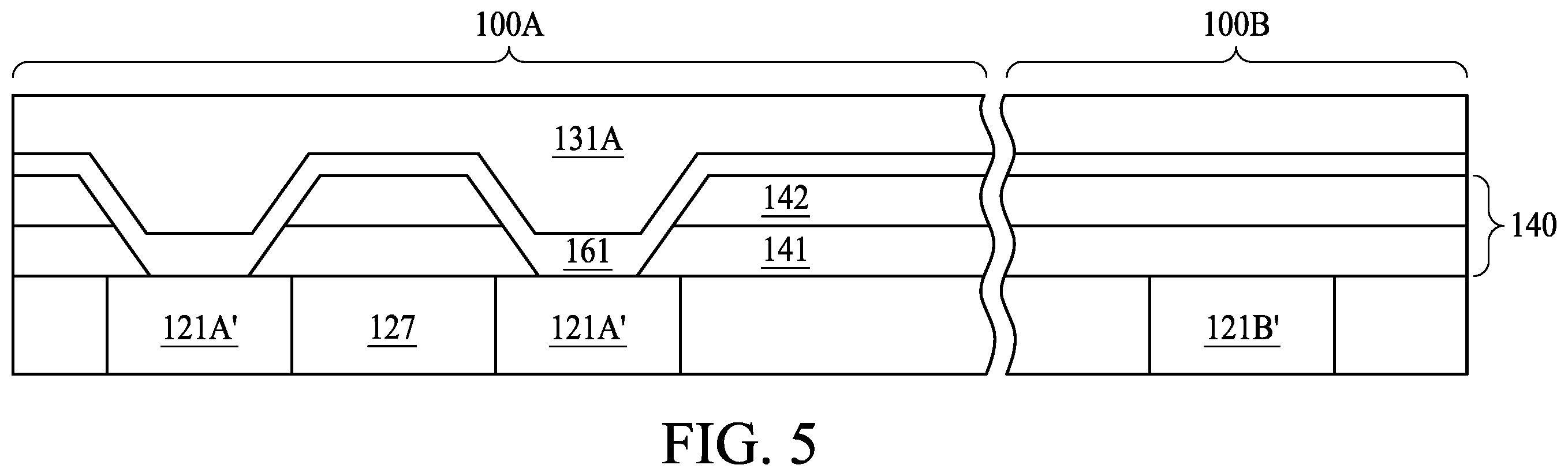 Patent US11805660 Figure 5 – Semiconductor structure