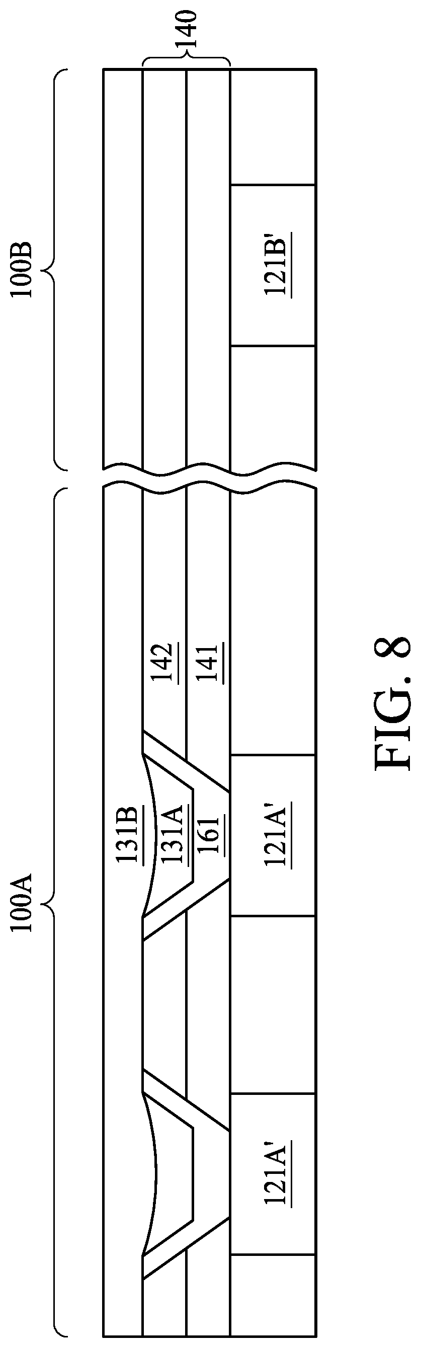 Patent US11805660 Figure 8 – Semiconductor structure