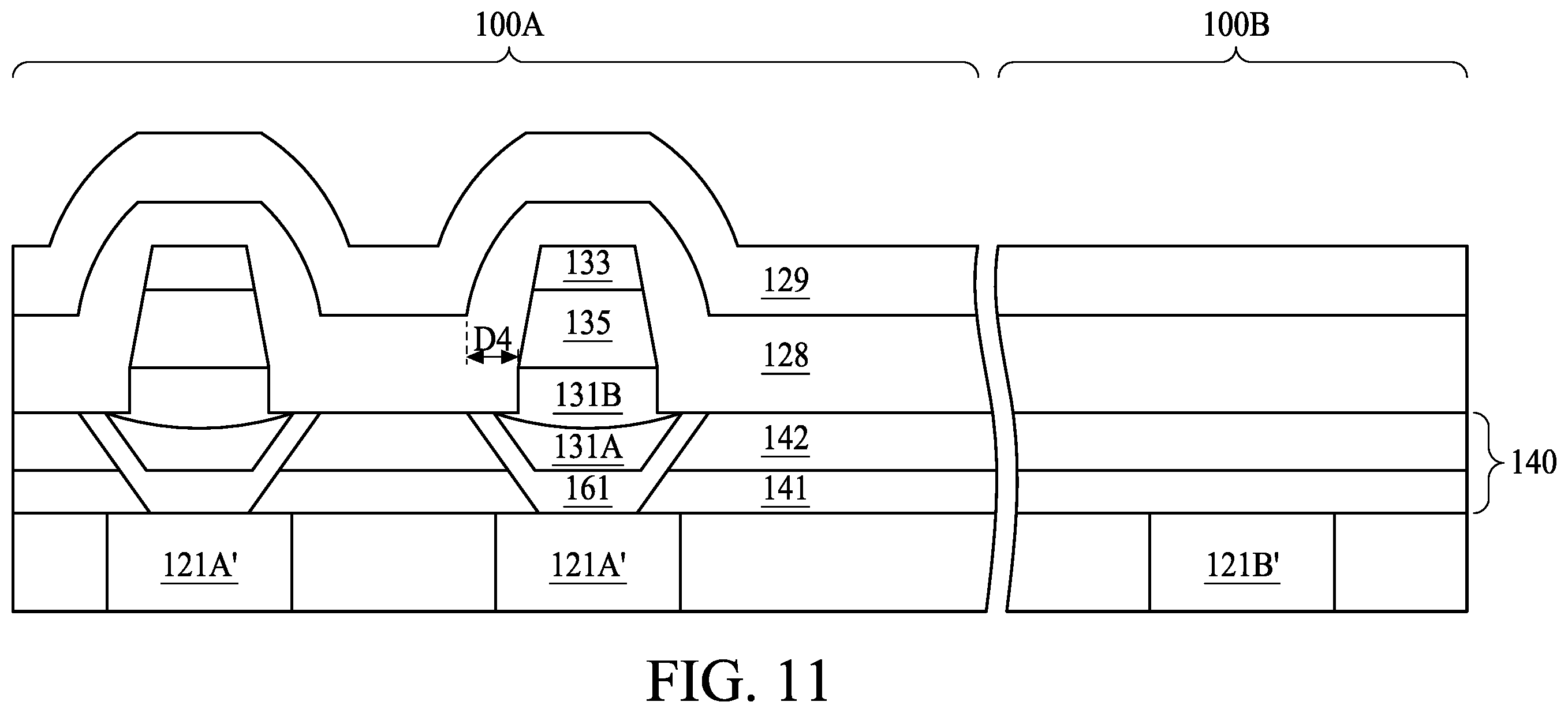 Patent US11805660 Figure 11 – Semiconductor structure