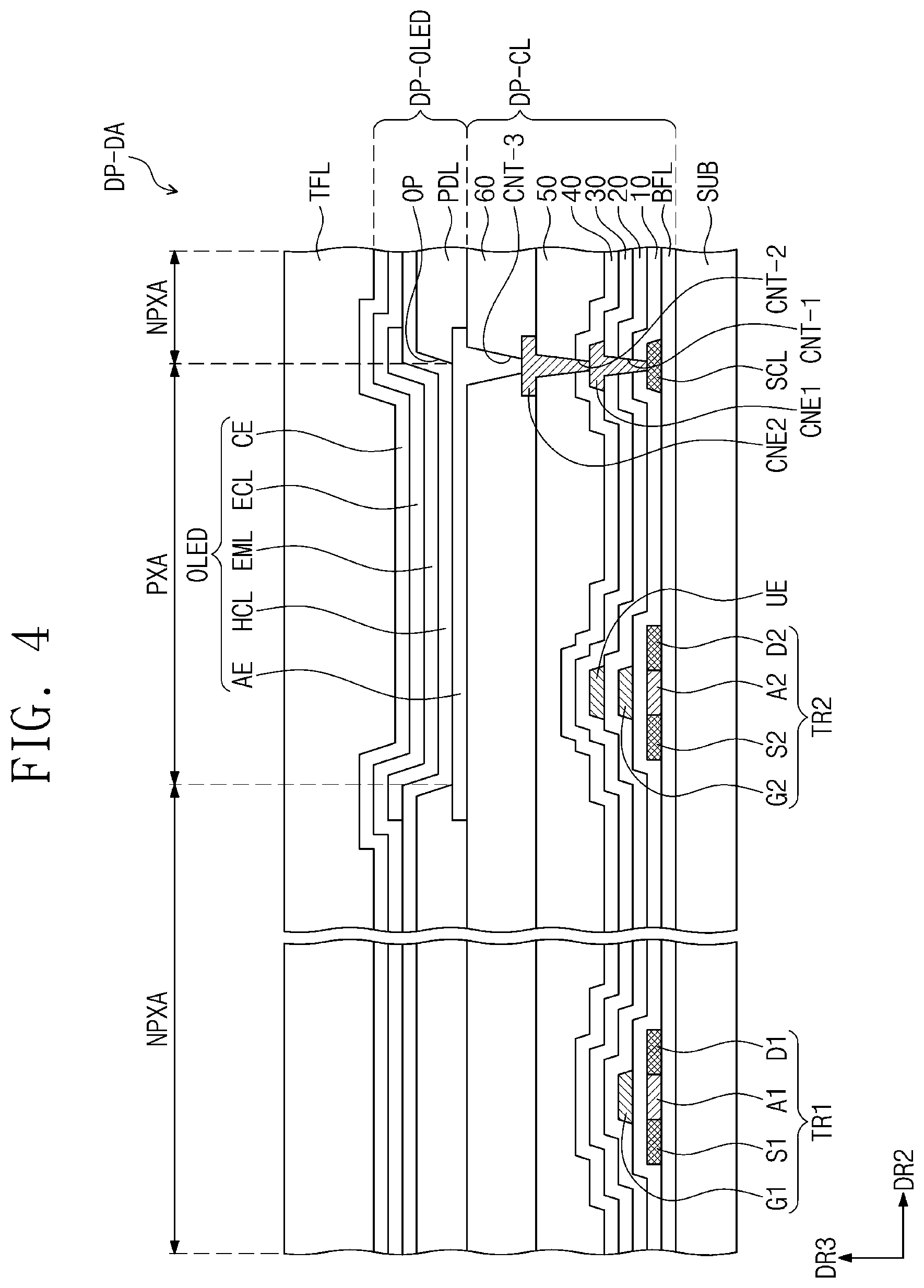 Patent US11805685 Figure 5 – Electronic device including conductive adhesive layer