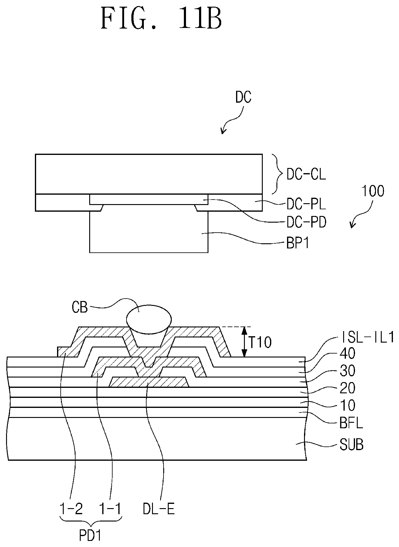 Patent US11805685 Figure 14 – Electronic device including conductive adhesive layer