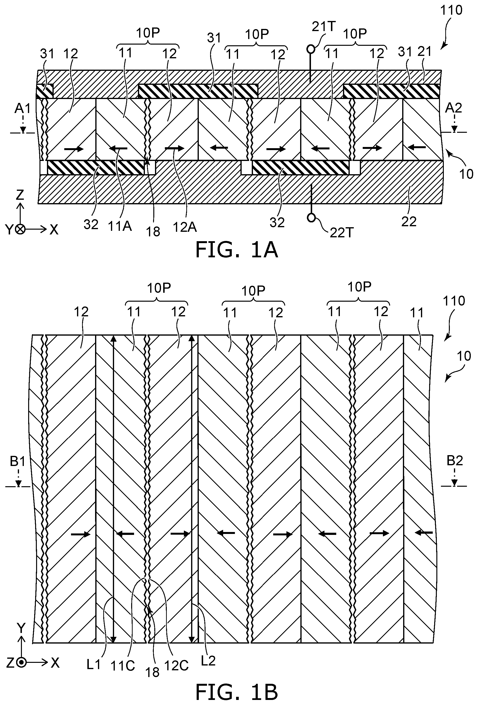 Patent US11805698 Figure 1 – Power generation element and power generation system