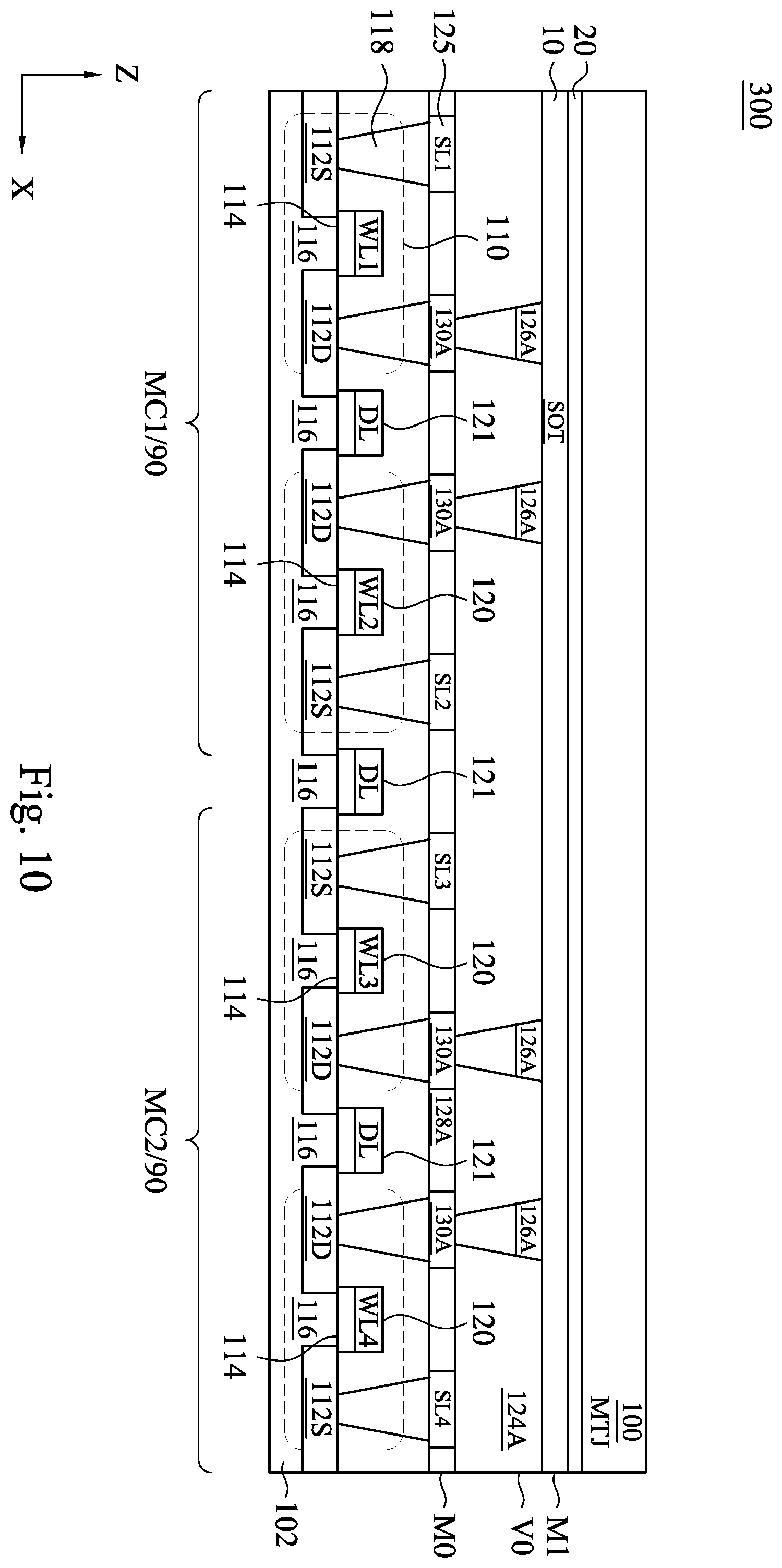 Patent US11805705 Figure 8 – Strained ferromagnetic hall metal SOT layer