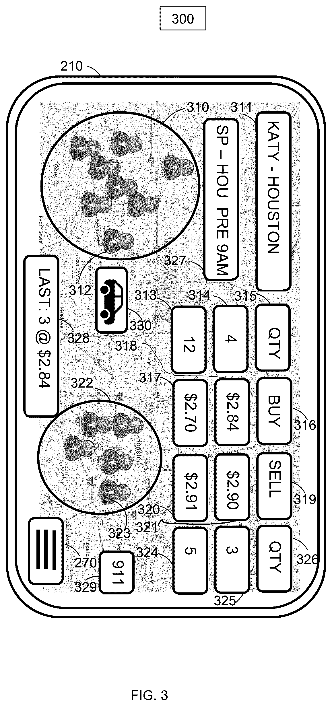 Patent US11810023 Figure 3 – System and method for a transportation or freight capacity exchange for one or more transportation or freight capacity units