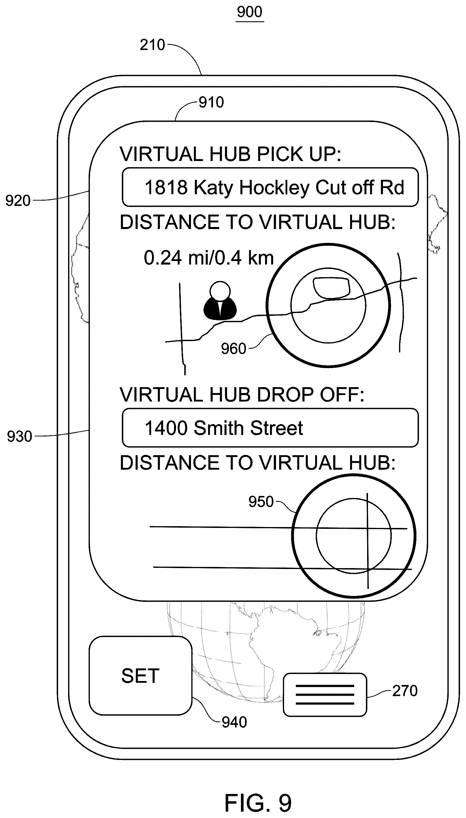 Patent US11810023 Figure 9 – System and method for a transportation or freight capacity exchange for one or more transportation or freight capacity units