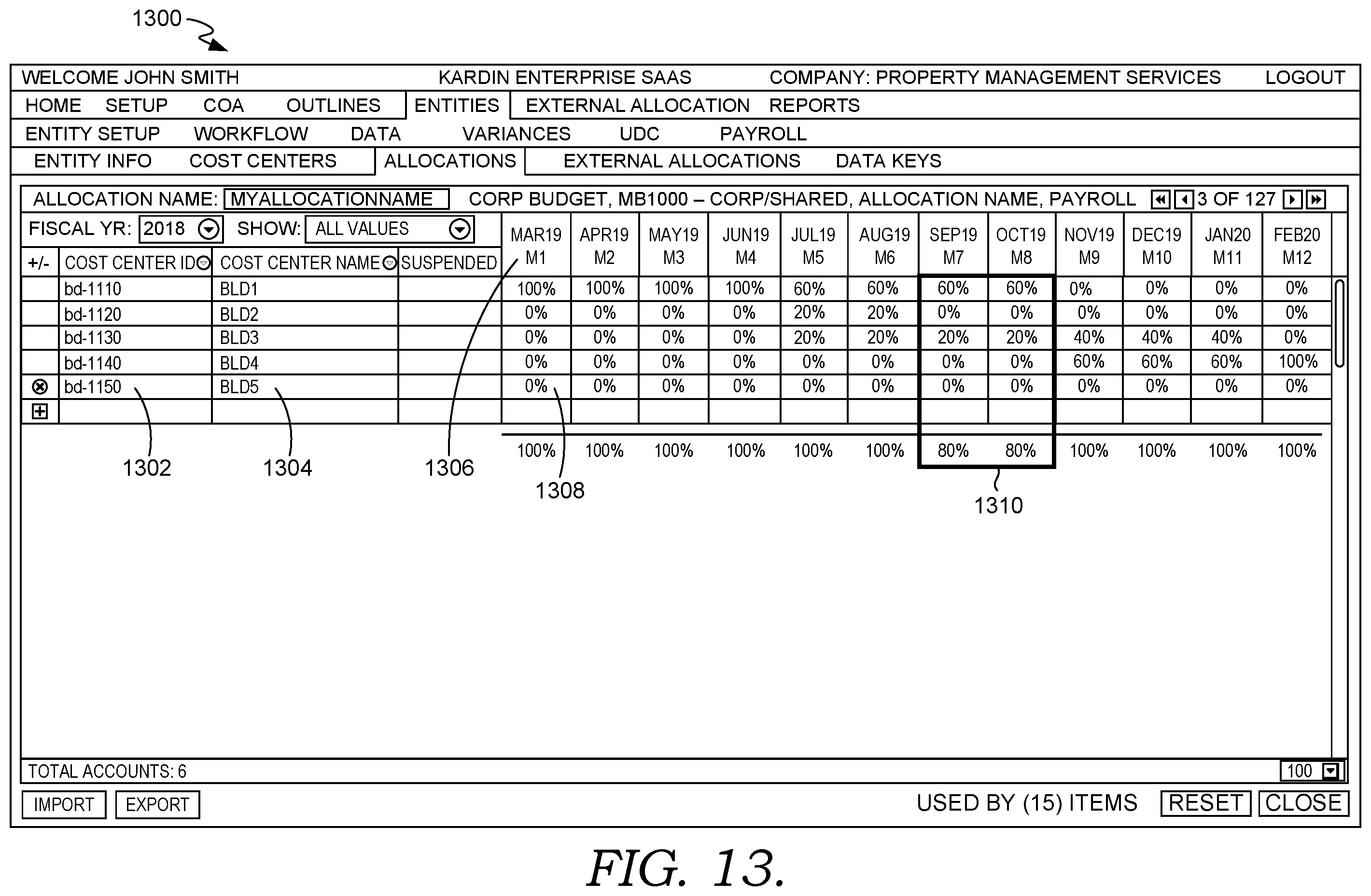 Patent US11810034 Figure 14 – Variable resource allocation