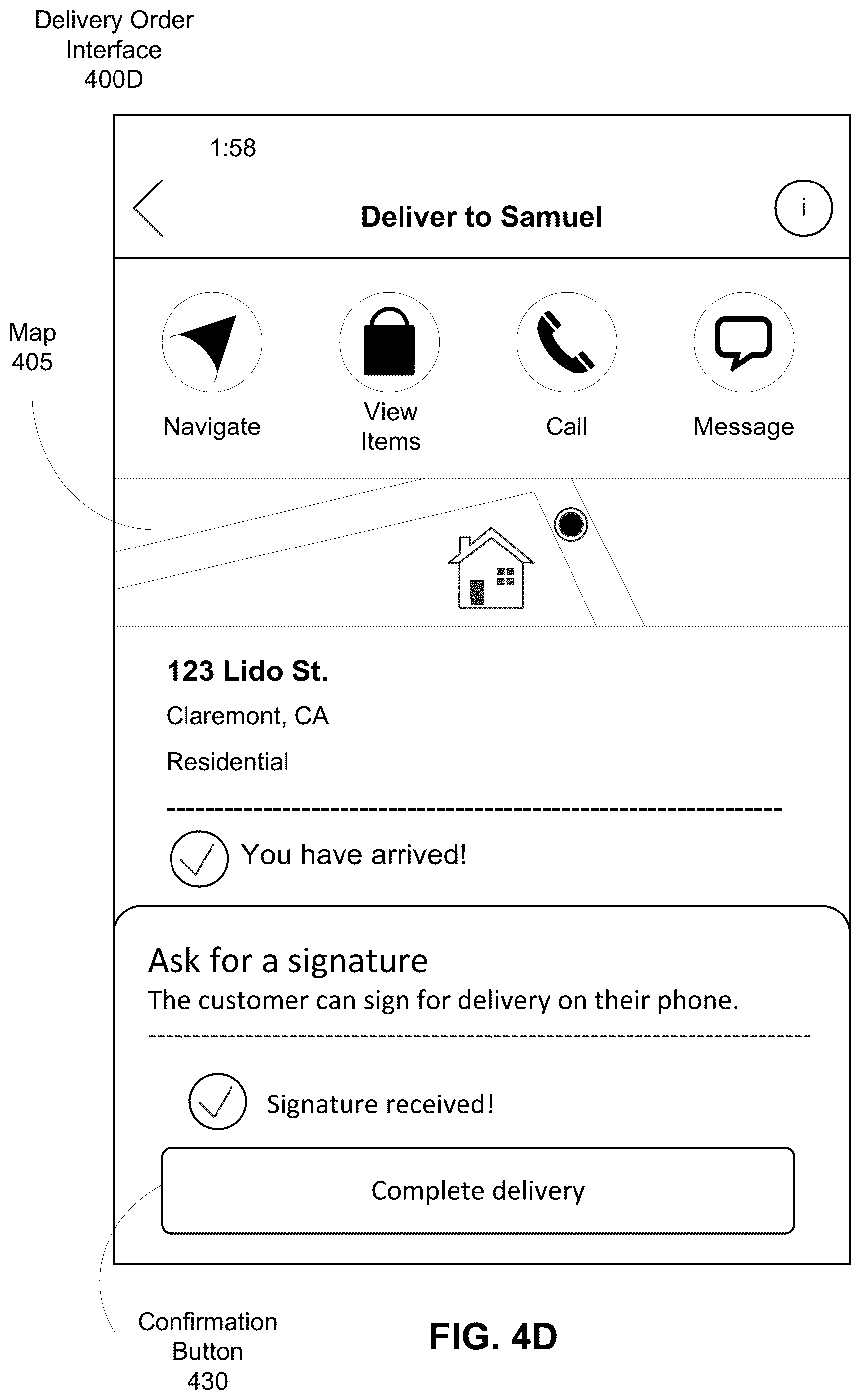 Patent US11810047 Figure 8 – Certified deliveries of high-value items