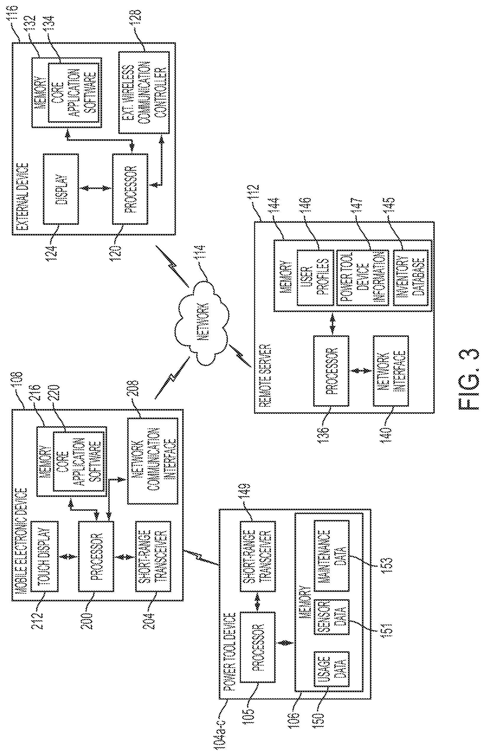 Patent US11810063 Figure 3 – Power tool communication system