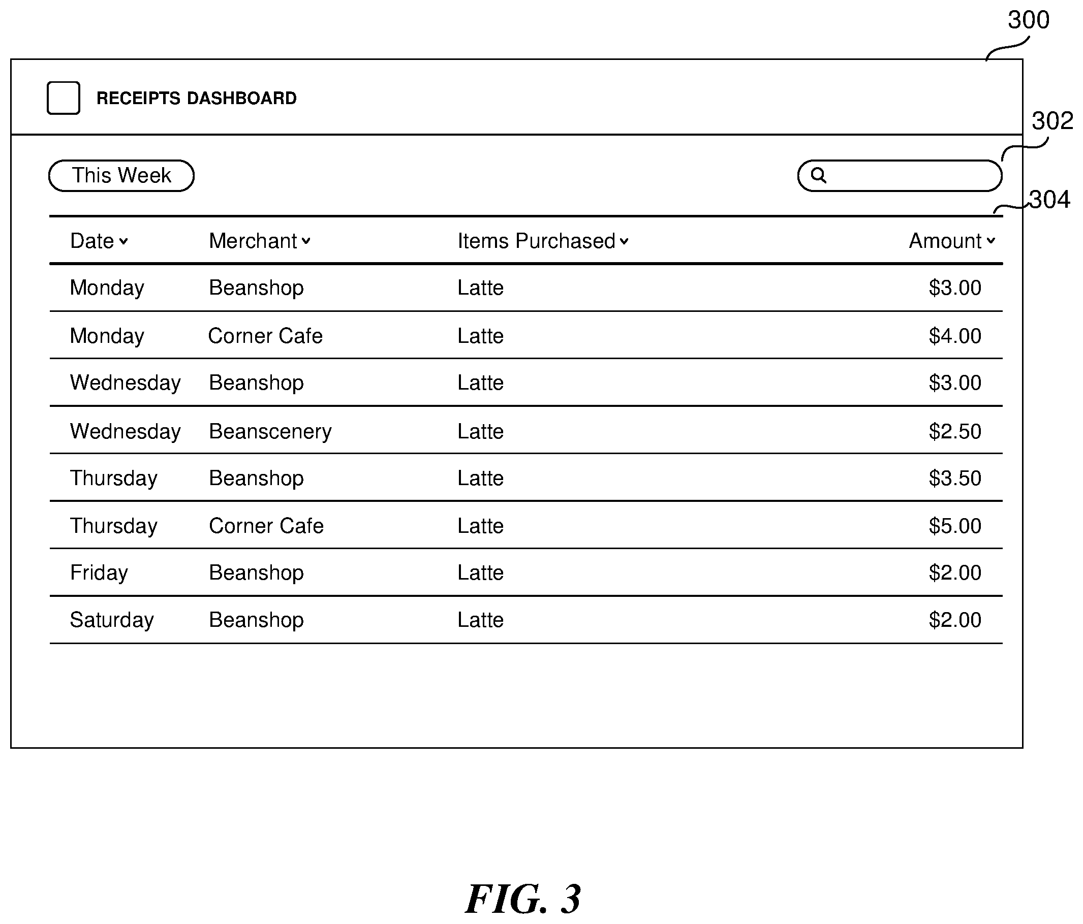 Patent US11810078 Figure 11 – Interactive digital receipt